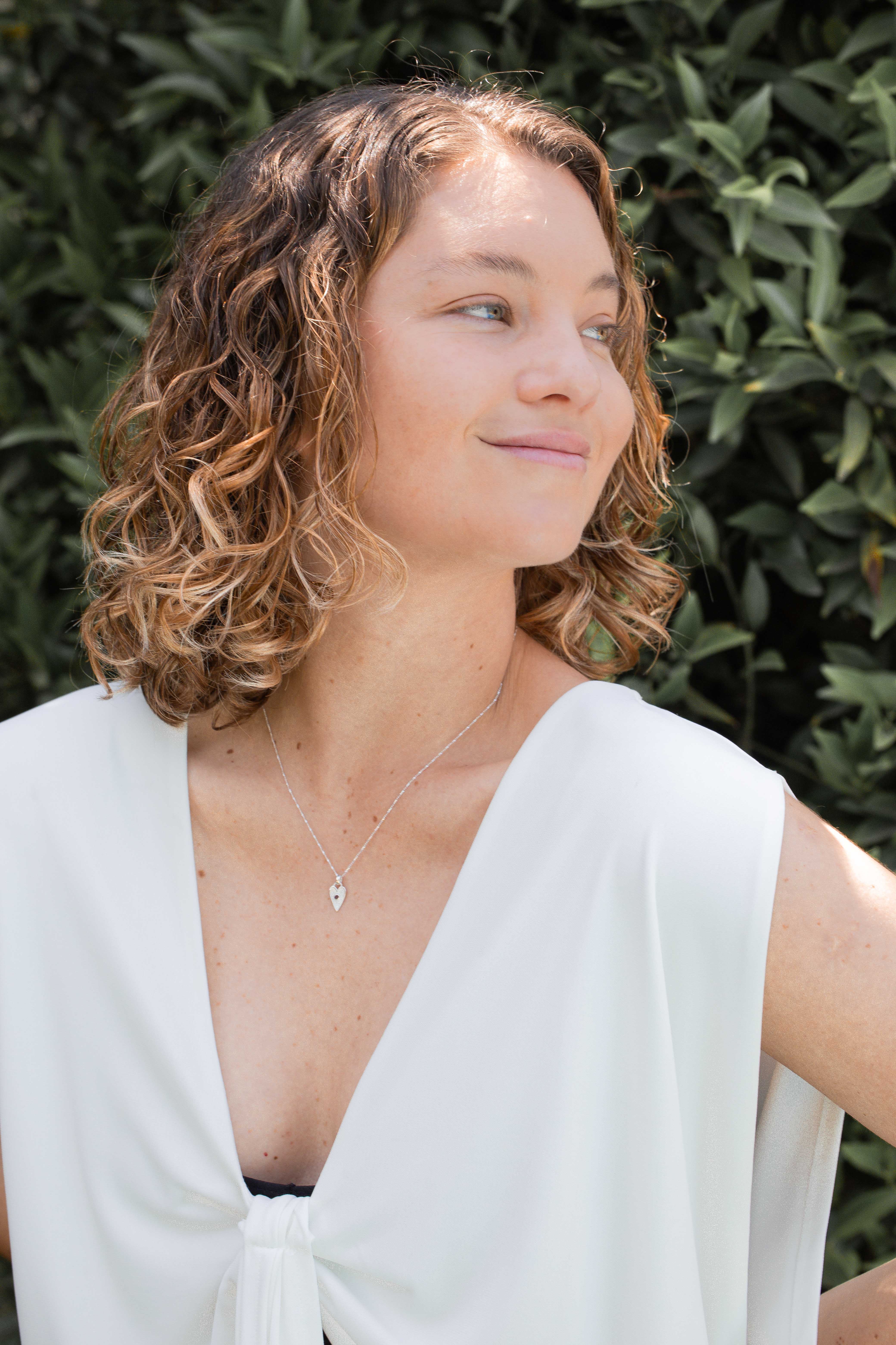 COLLAR CORAZON RUBI