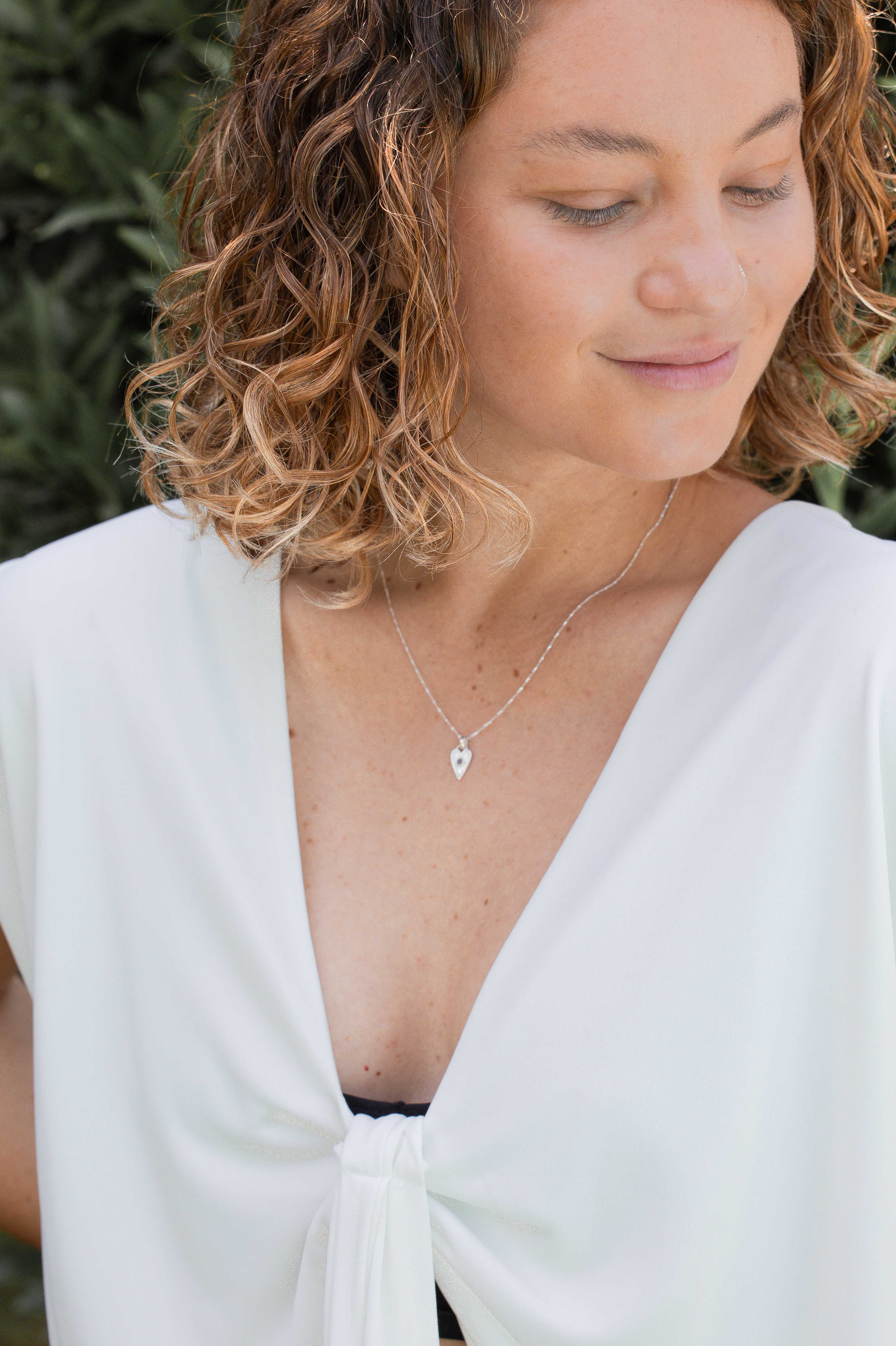 COLLAR CORAZON RUBI