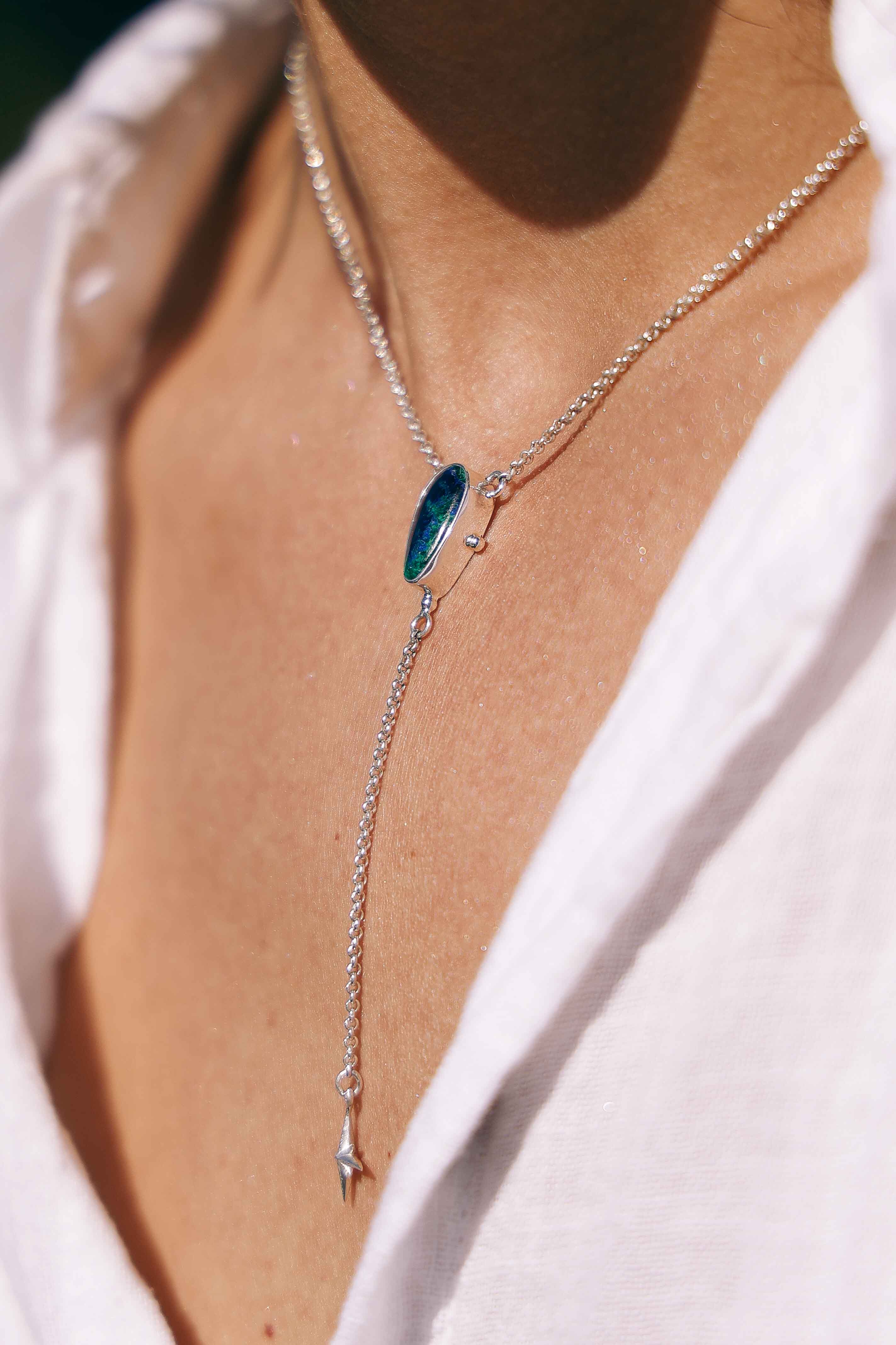 COLLAR ALUM AZURITA (Gota)