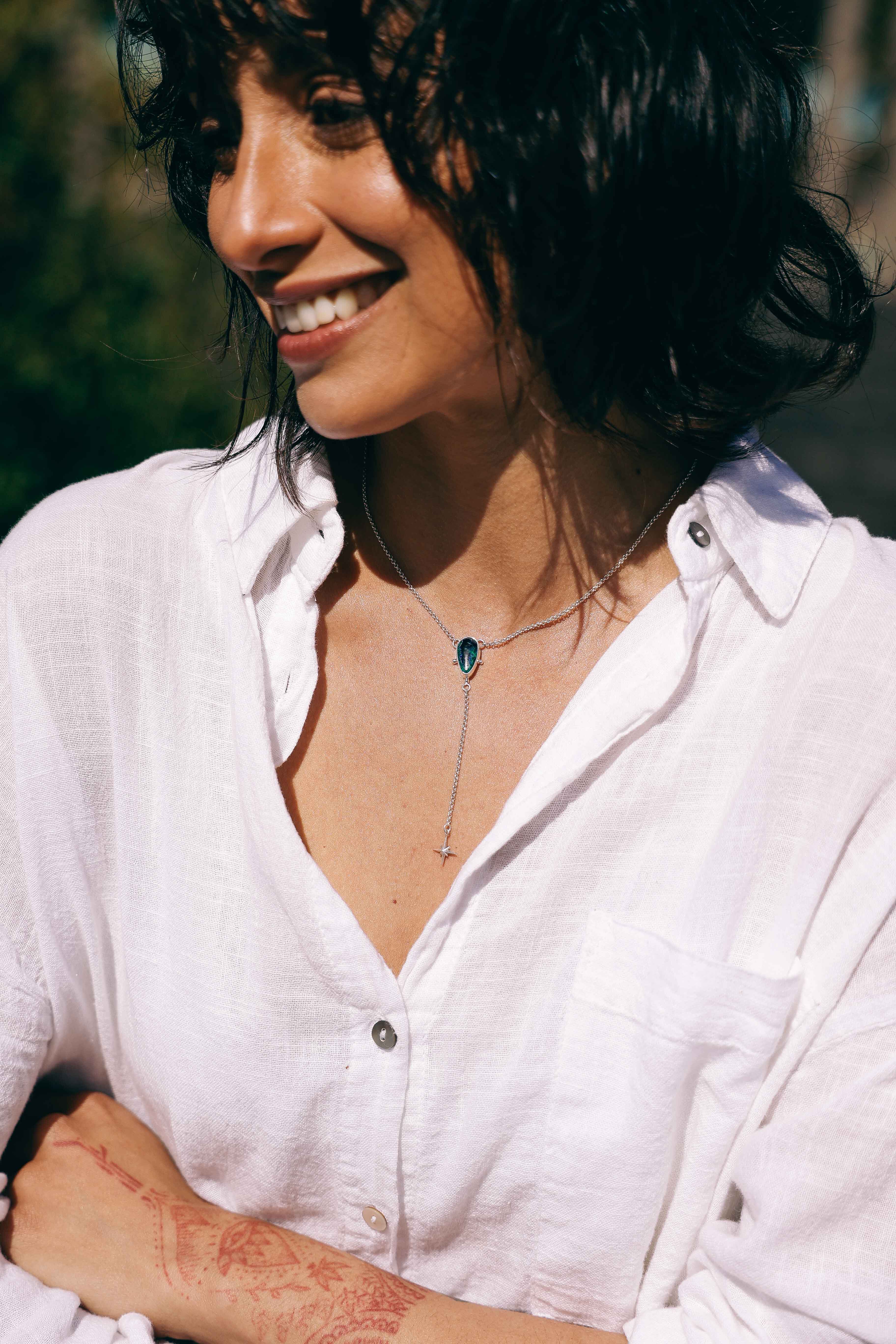 COLLAR ALUM AZURITA (Gota)