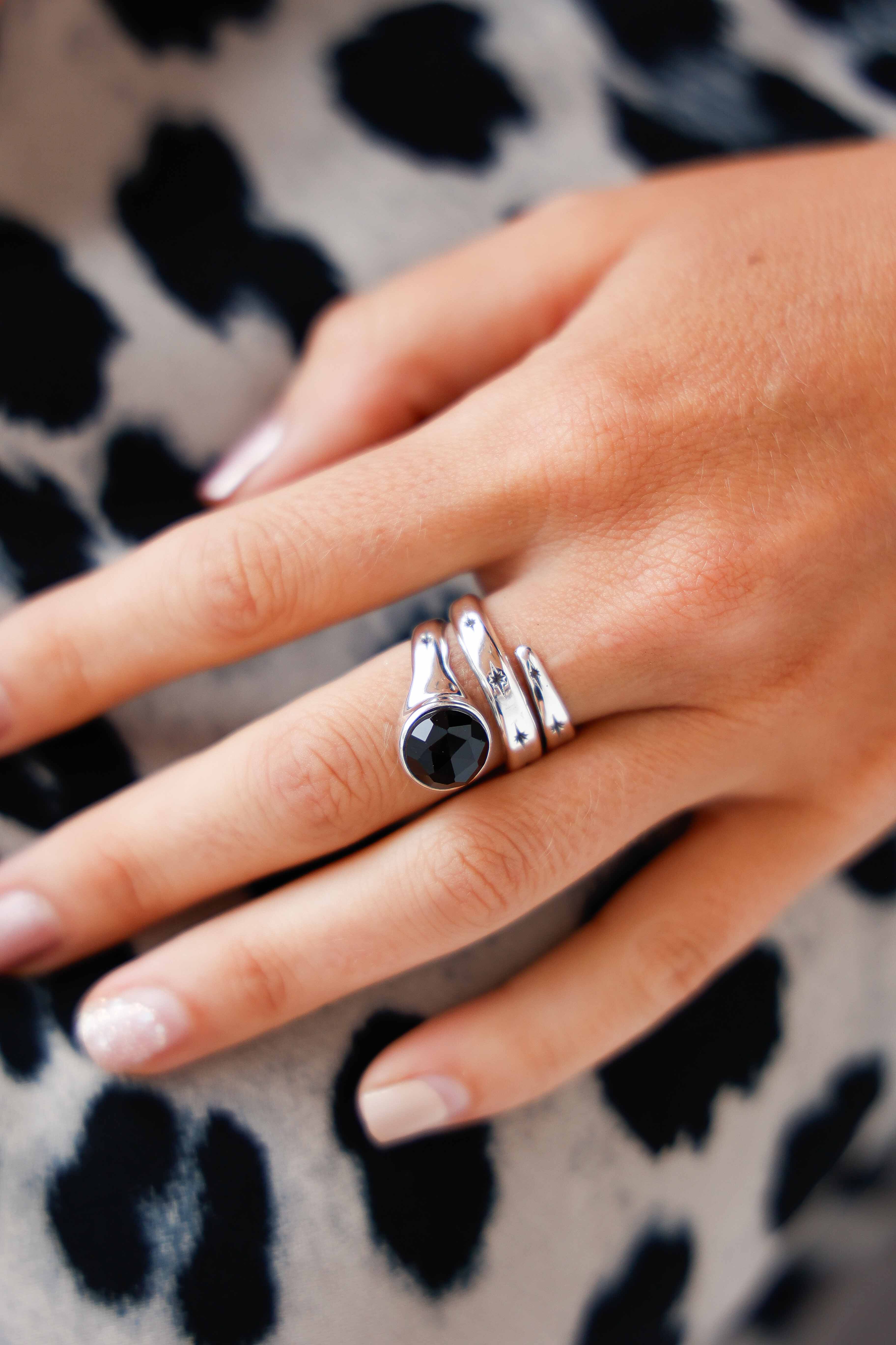 ANILLO SNAKE ONIX