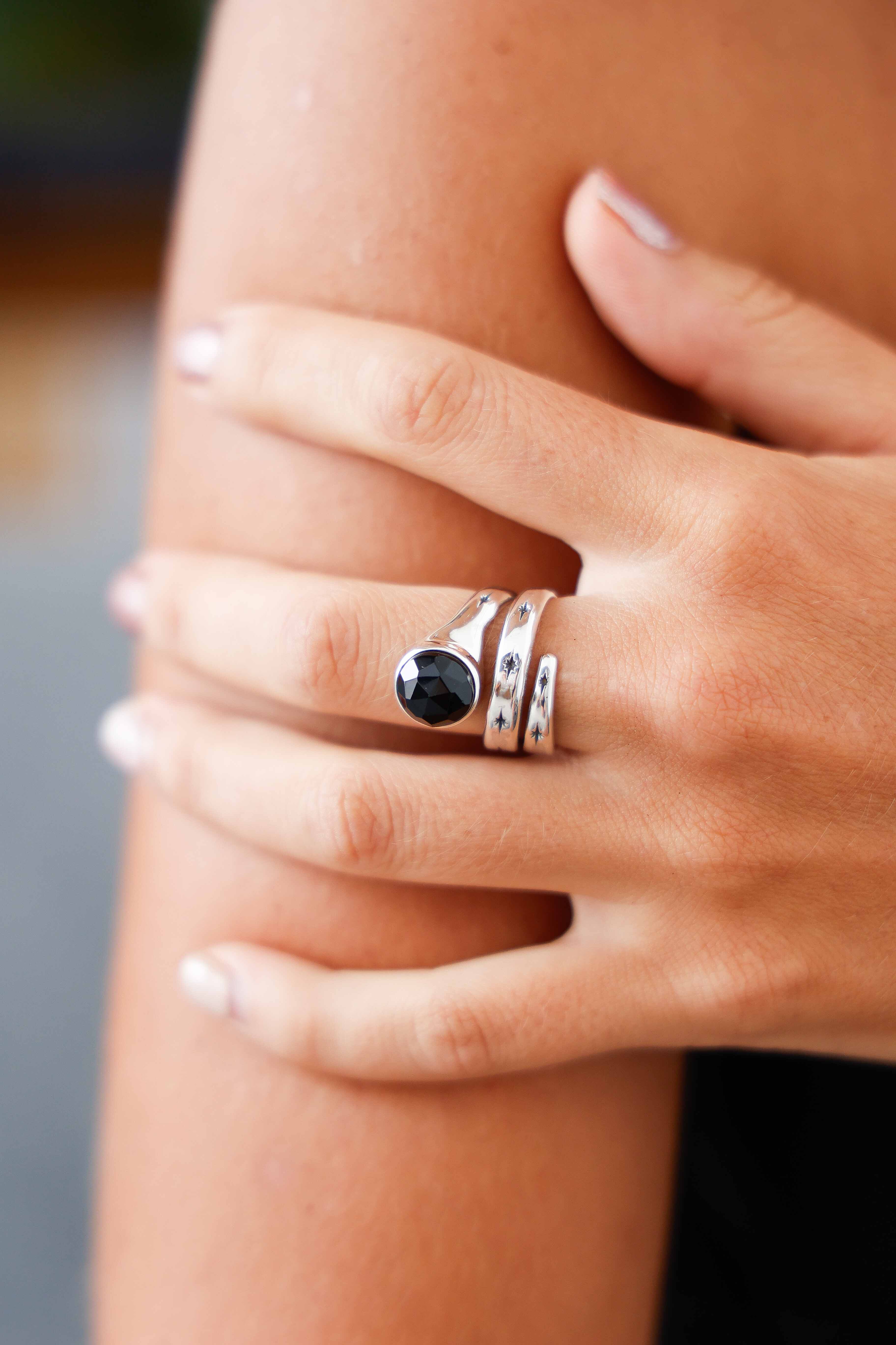 ANILLO SNAKE ONIX