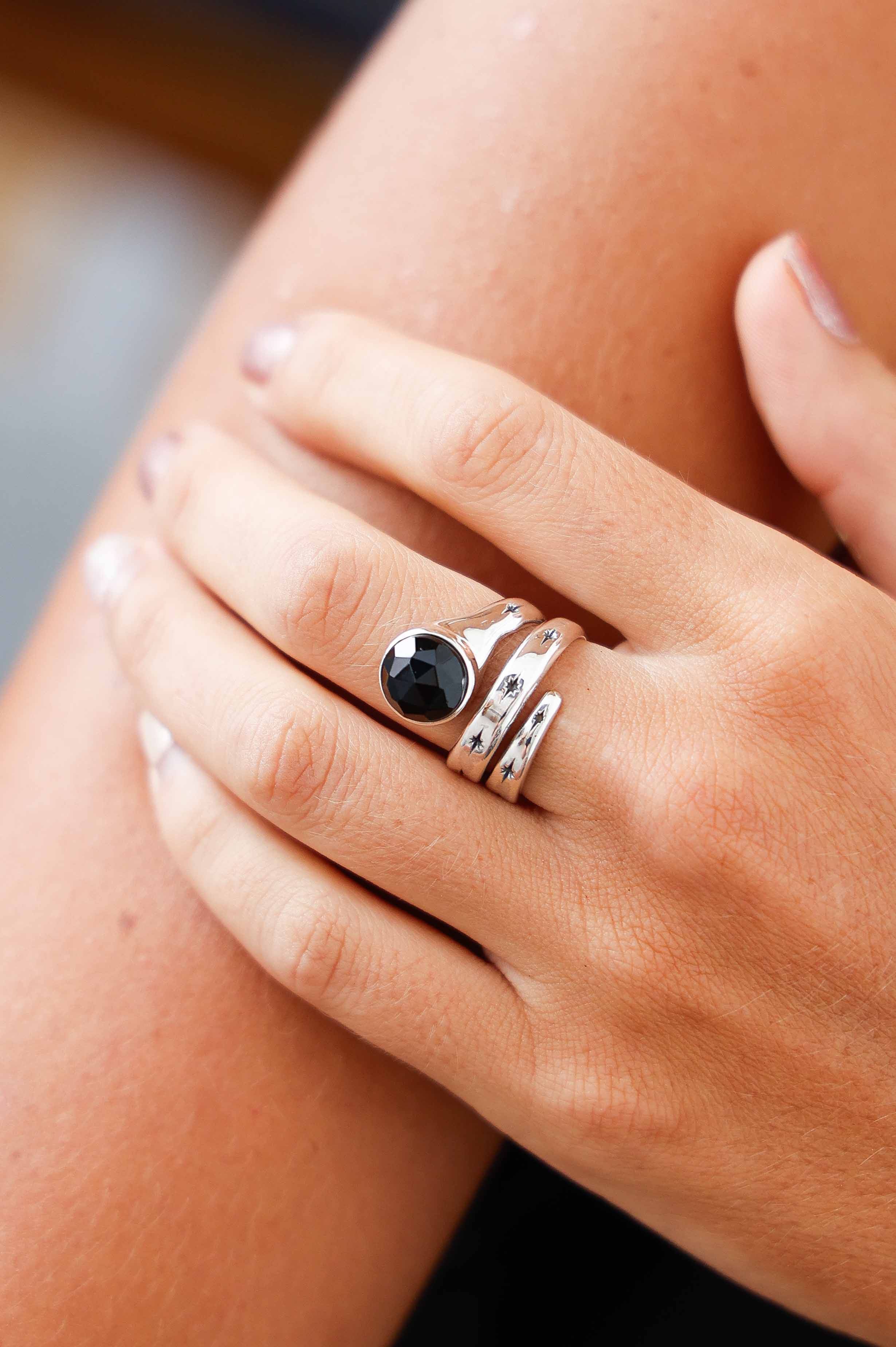 ANILLO SNAKE ONIX