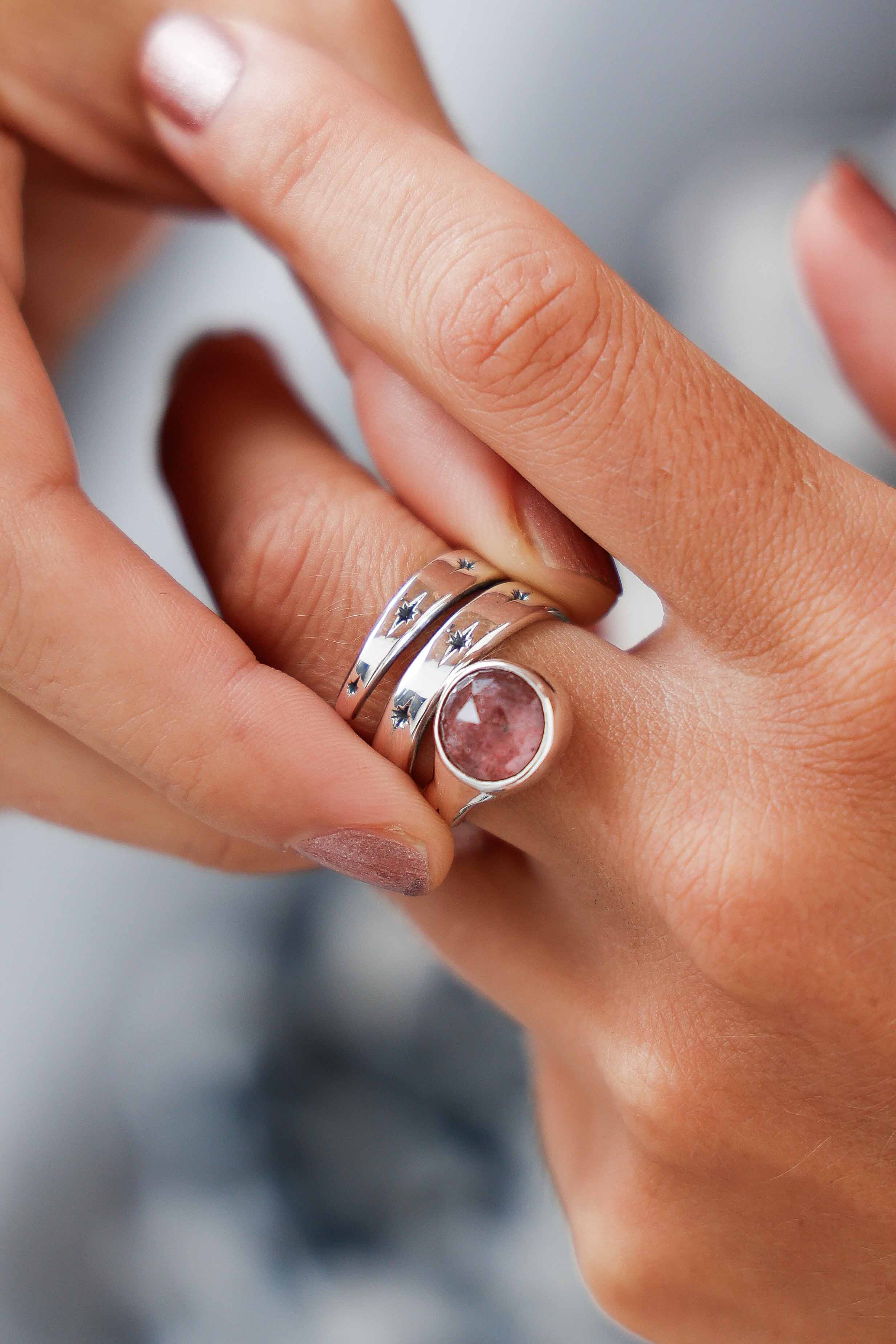 ANILLO SNAKE CUARZO CHERRY