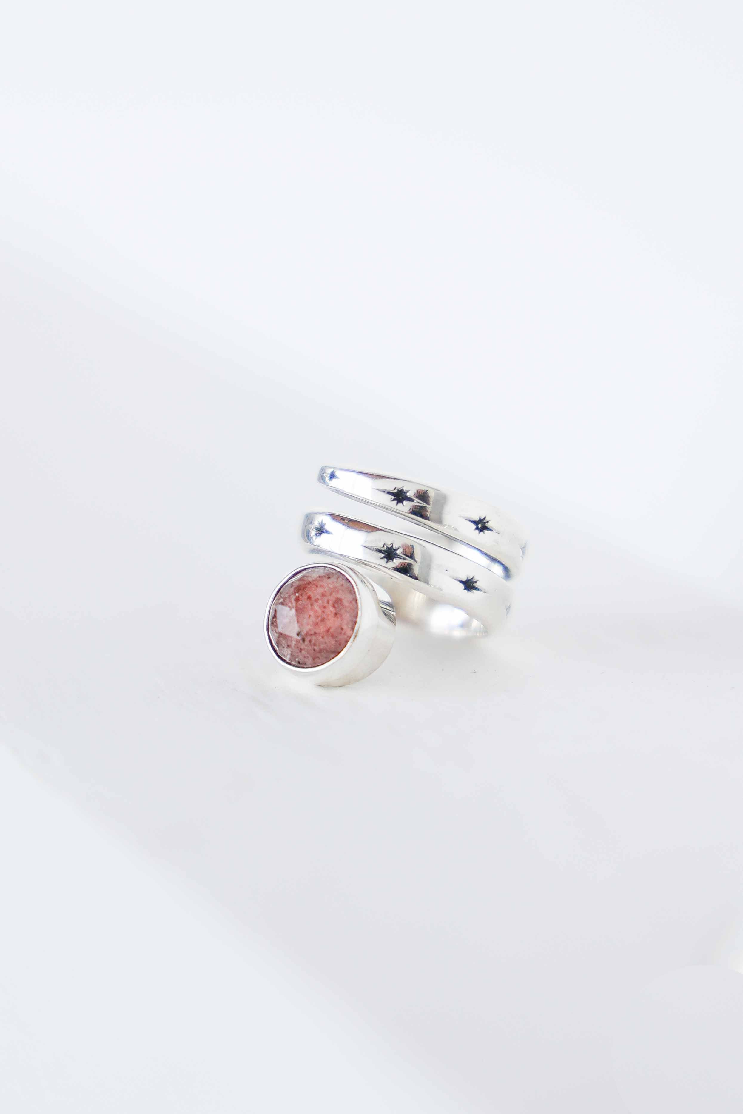 ANILLO SNAKE CUARZO CHERRY