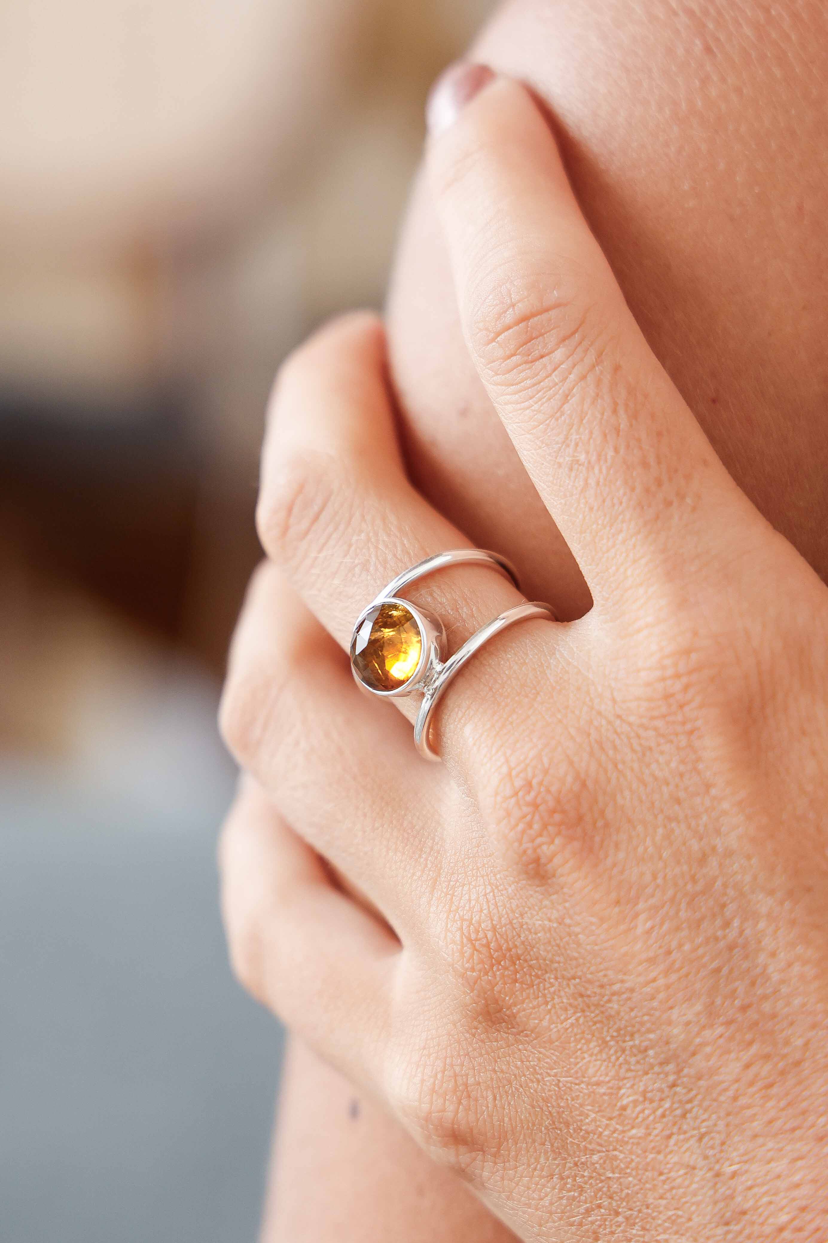 ANILLO NADRA CITRINO