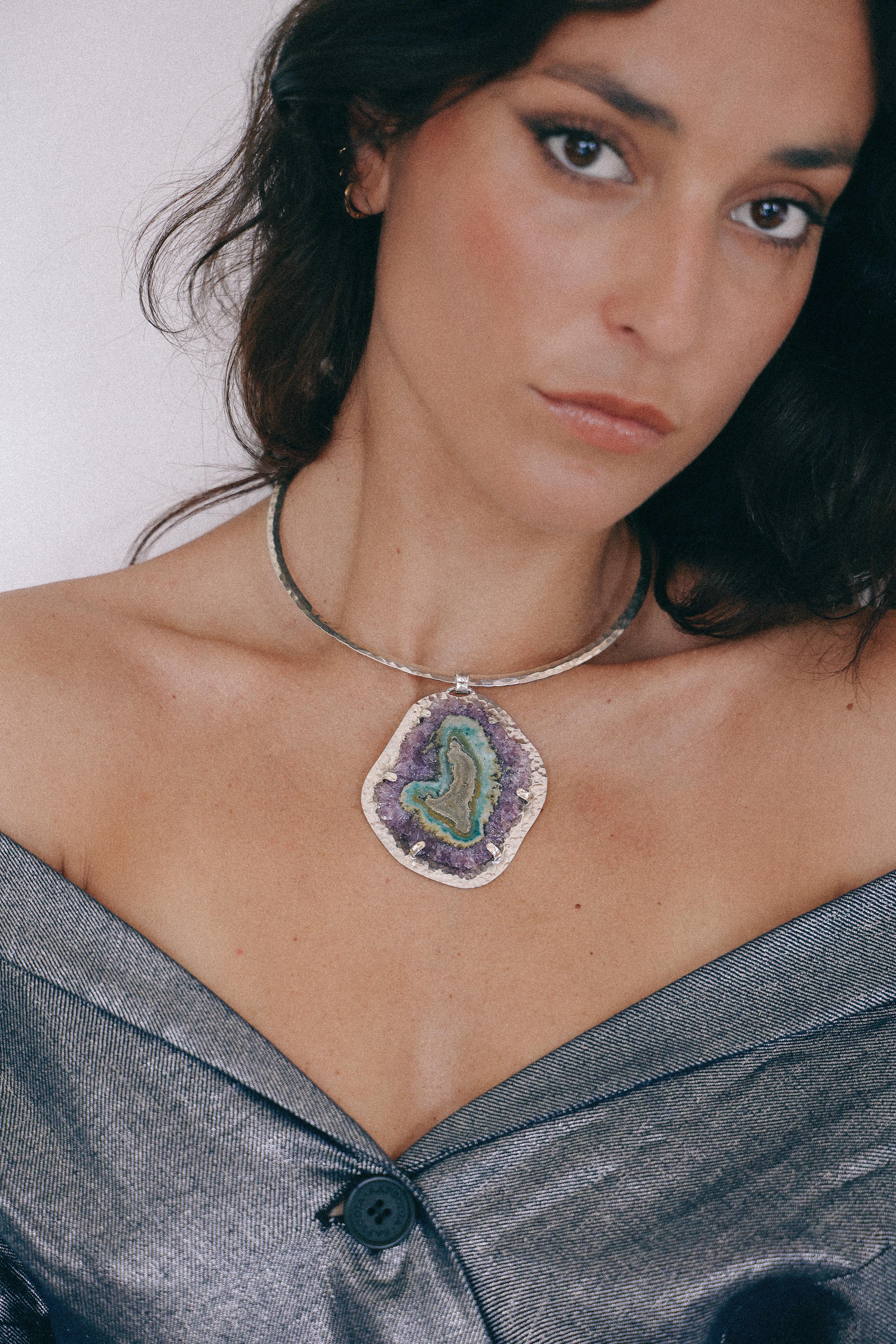 COLLAR DRUSA 02 DE PLATA