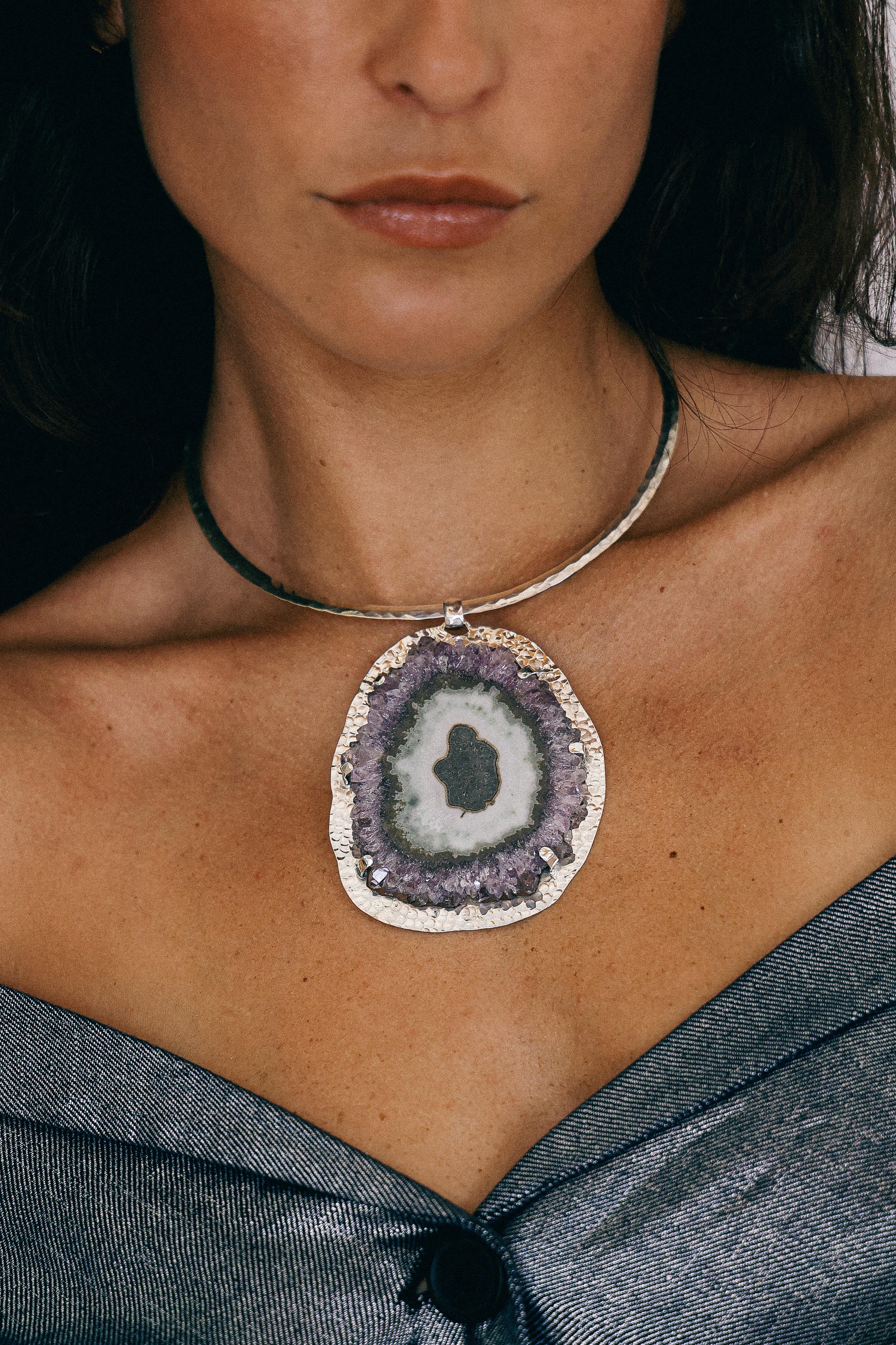 COLLAR DRUSA 03 DE PLATA