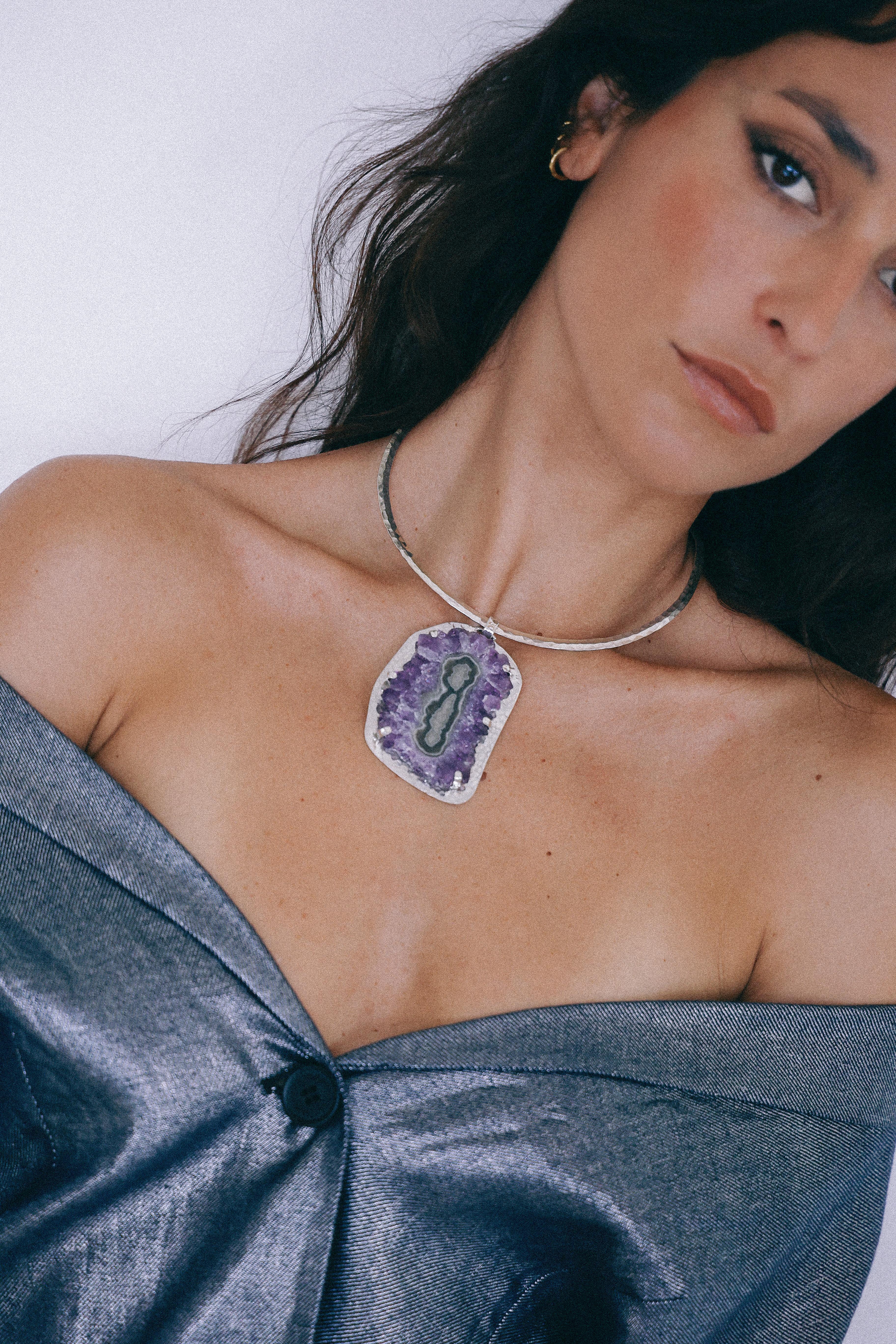 COLLAR DRUSA 04 DE PLATA