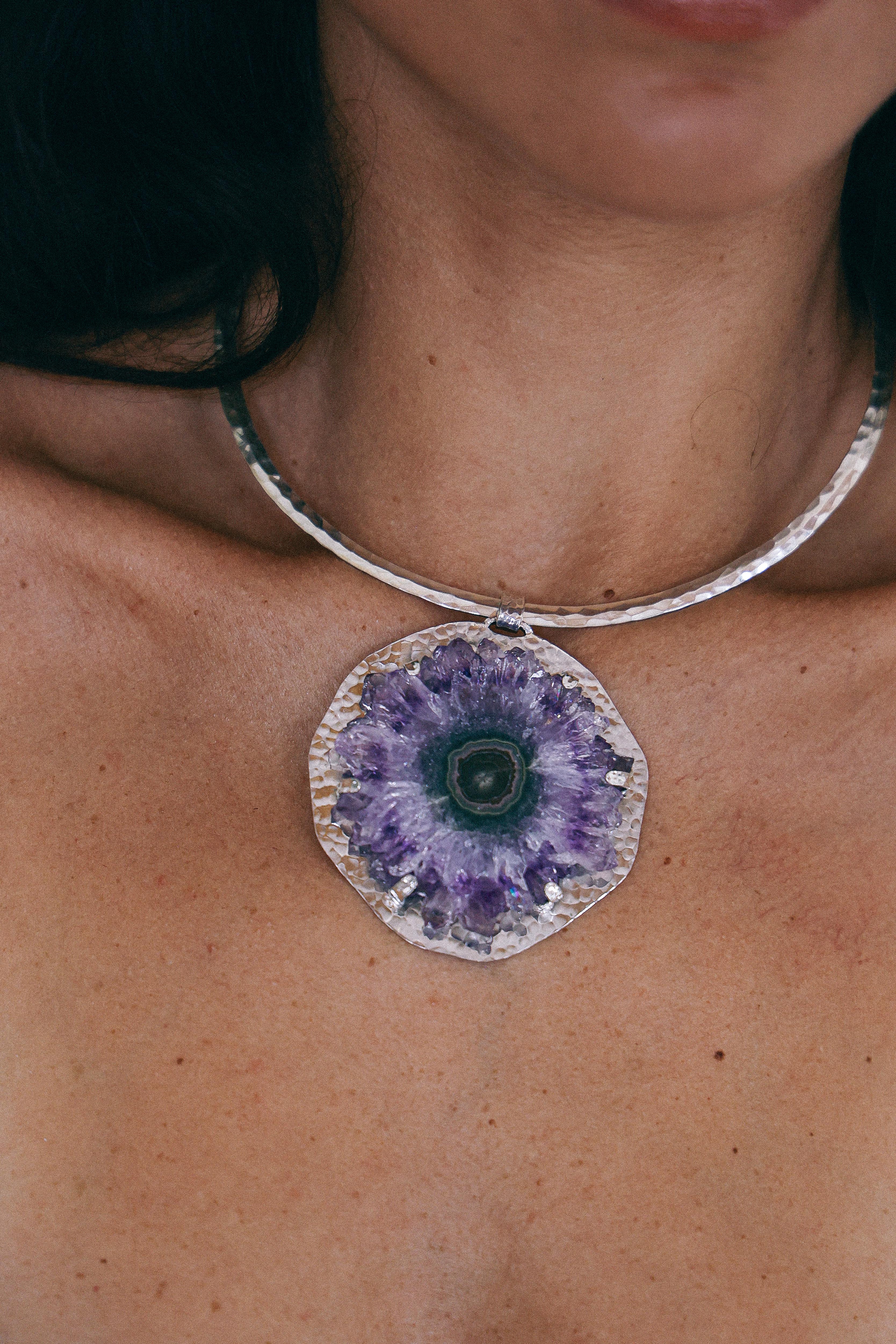 COLLAR DRUSA 07 DE PLATA