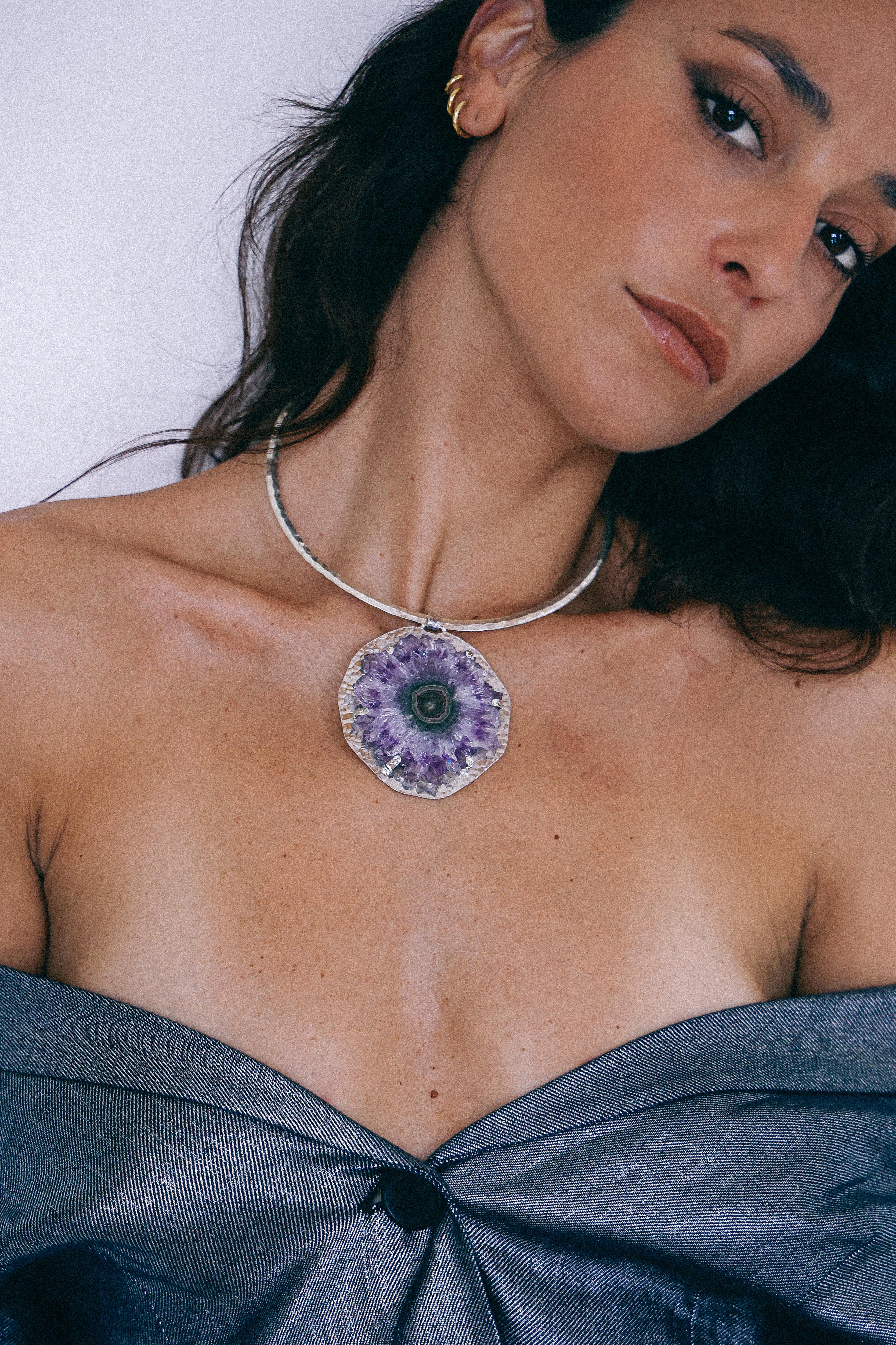 COLLAR DRUSA 07 DE PLATA