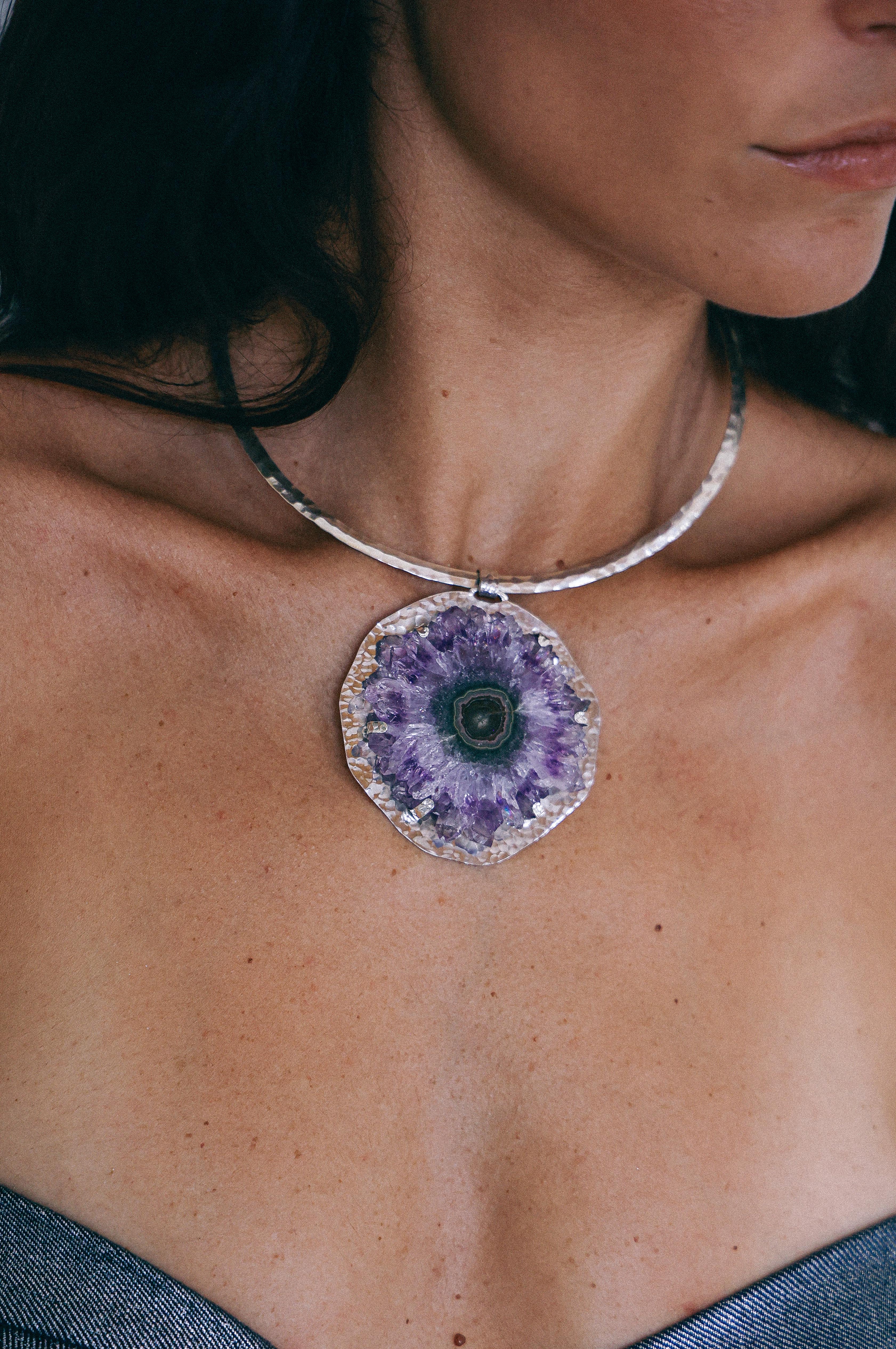 COLLAR DRUSA 07 DE PLATA