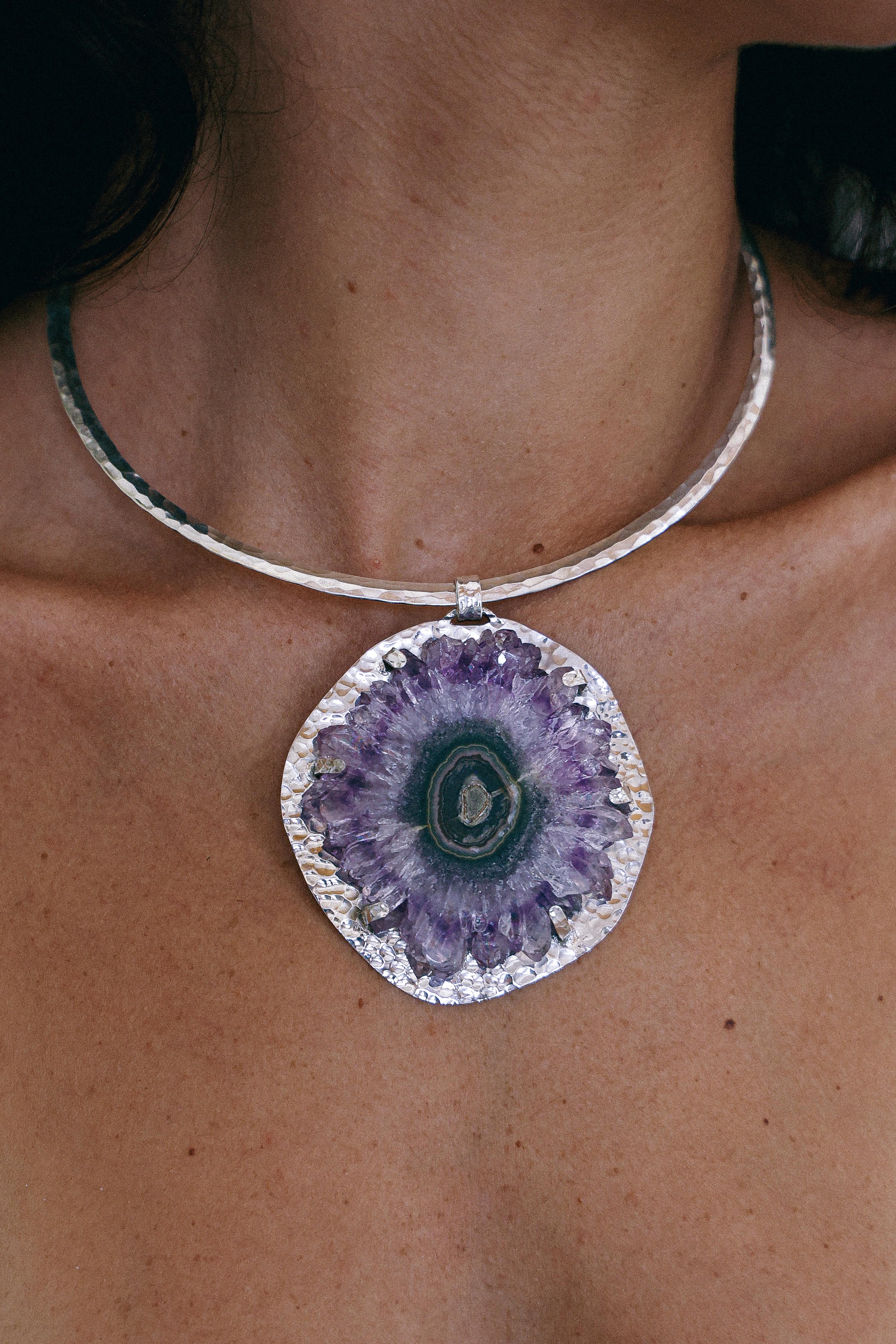 COLLAR DRUSA 08 DE PLATA