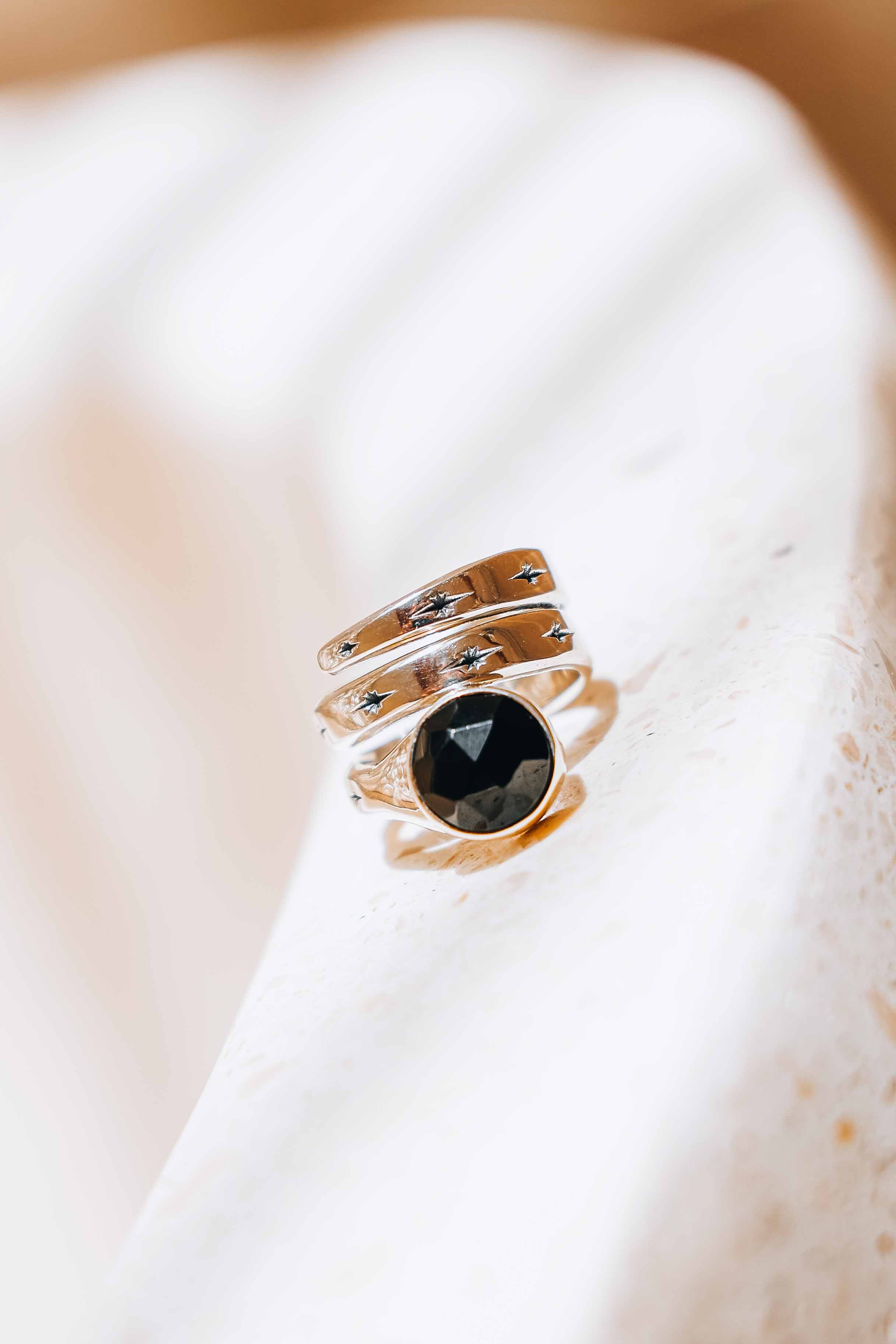 ANILLO SNAKE ONIX