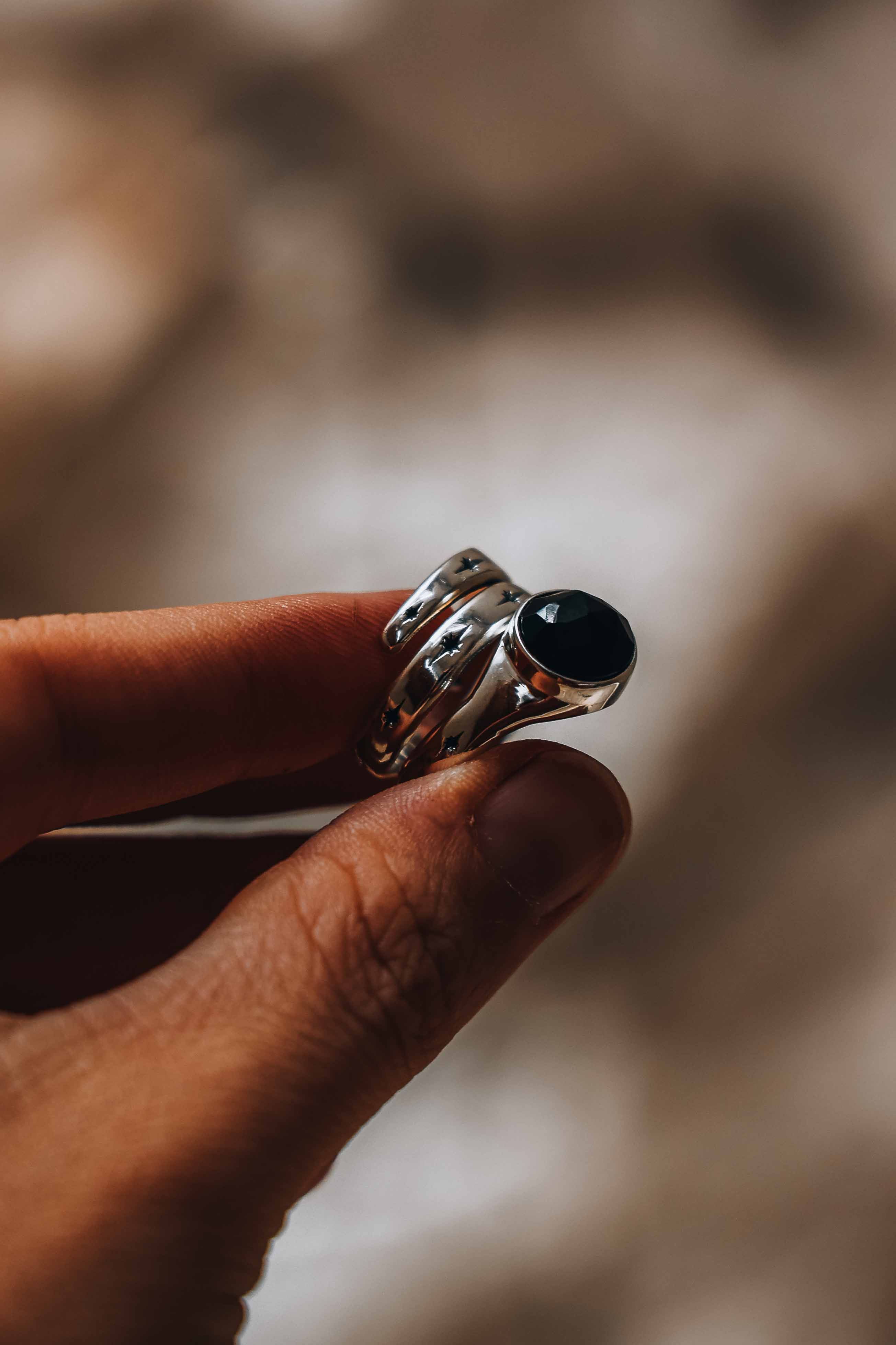 ANILLO SNAKE ONIX