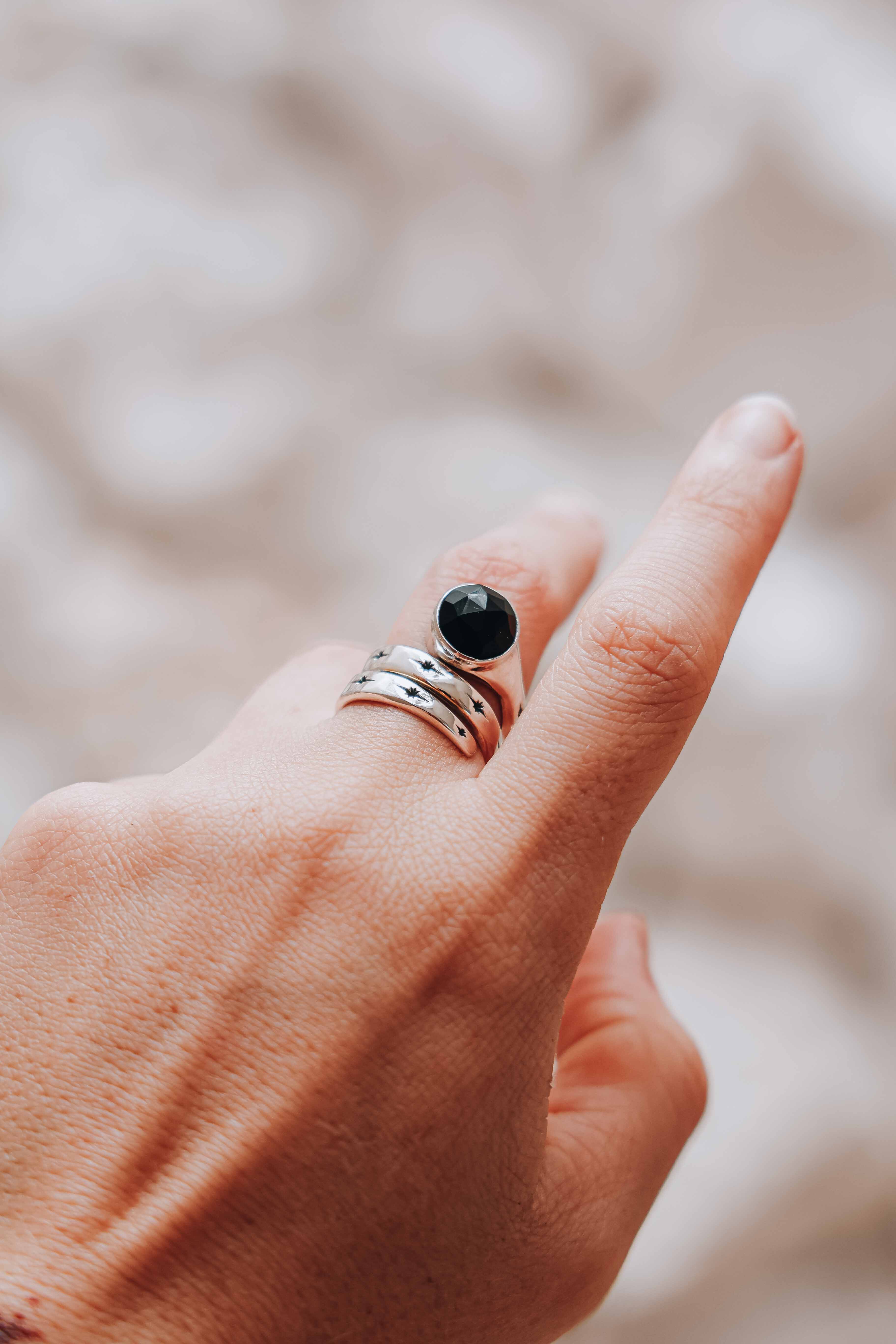 ANILLO SNAKE ONIX