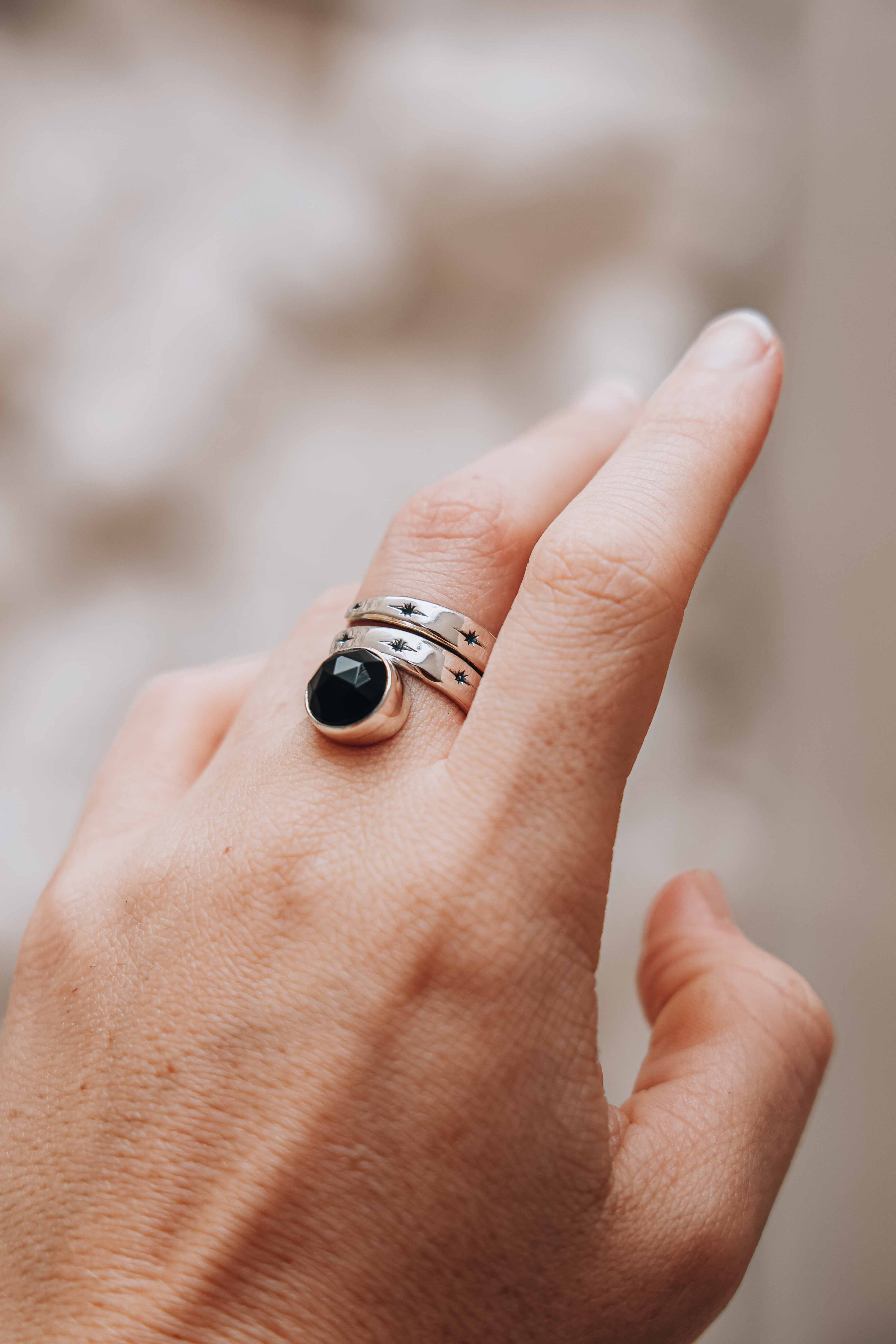 ANILLO SNAKE ONIX