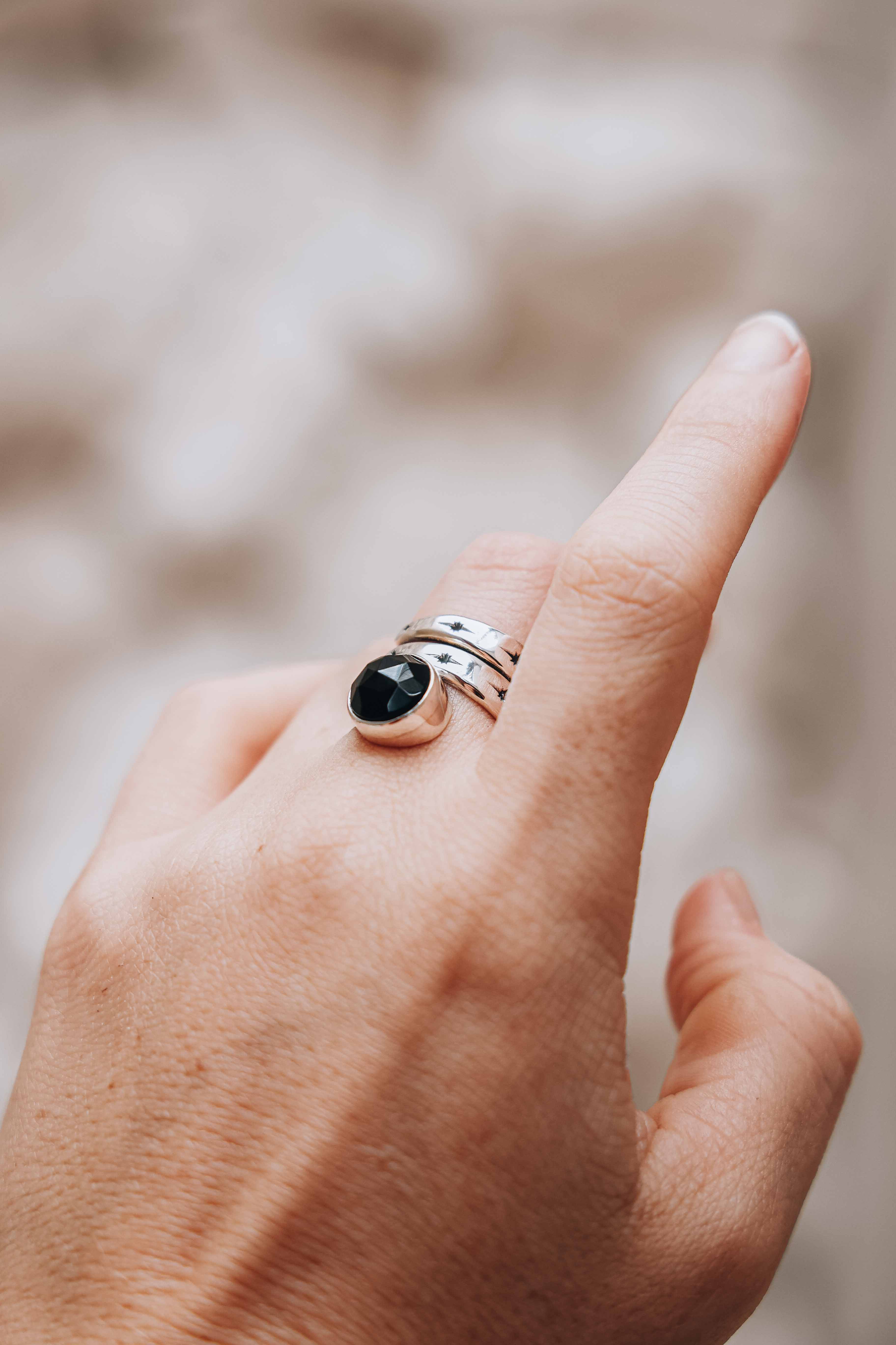 ANILLO SNAKE ONIX