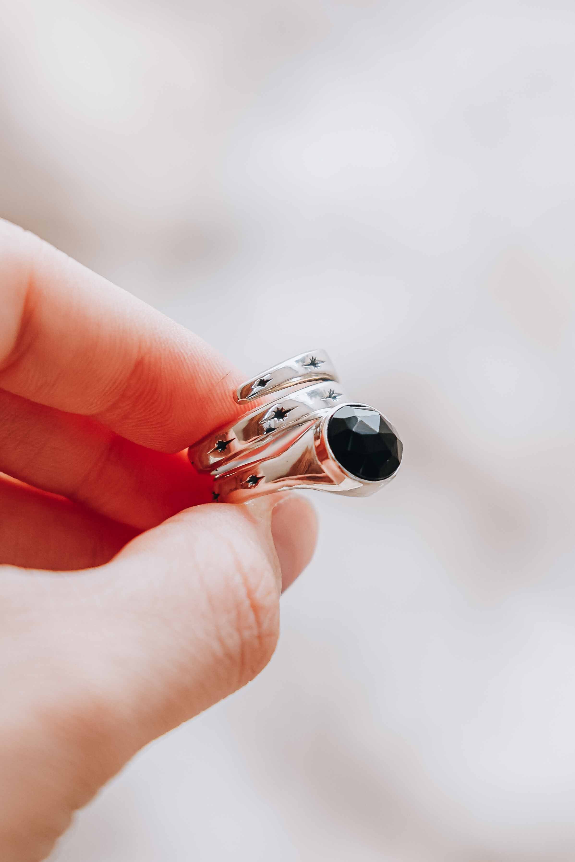ANILLO SNAKE ONIX