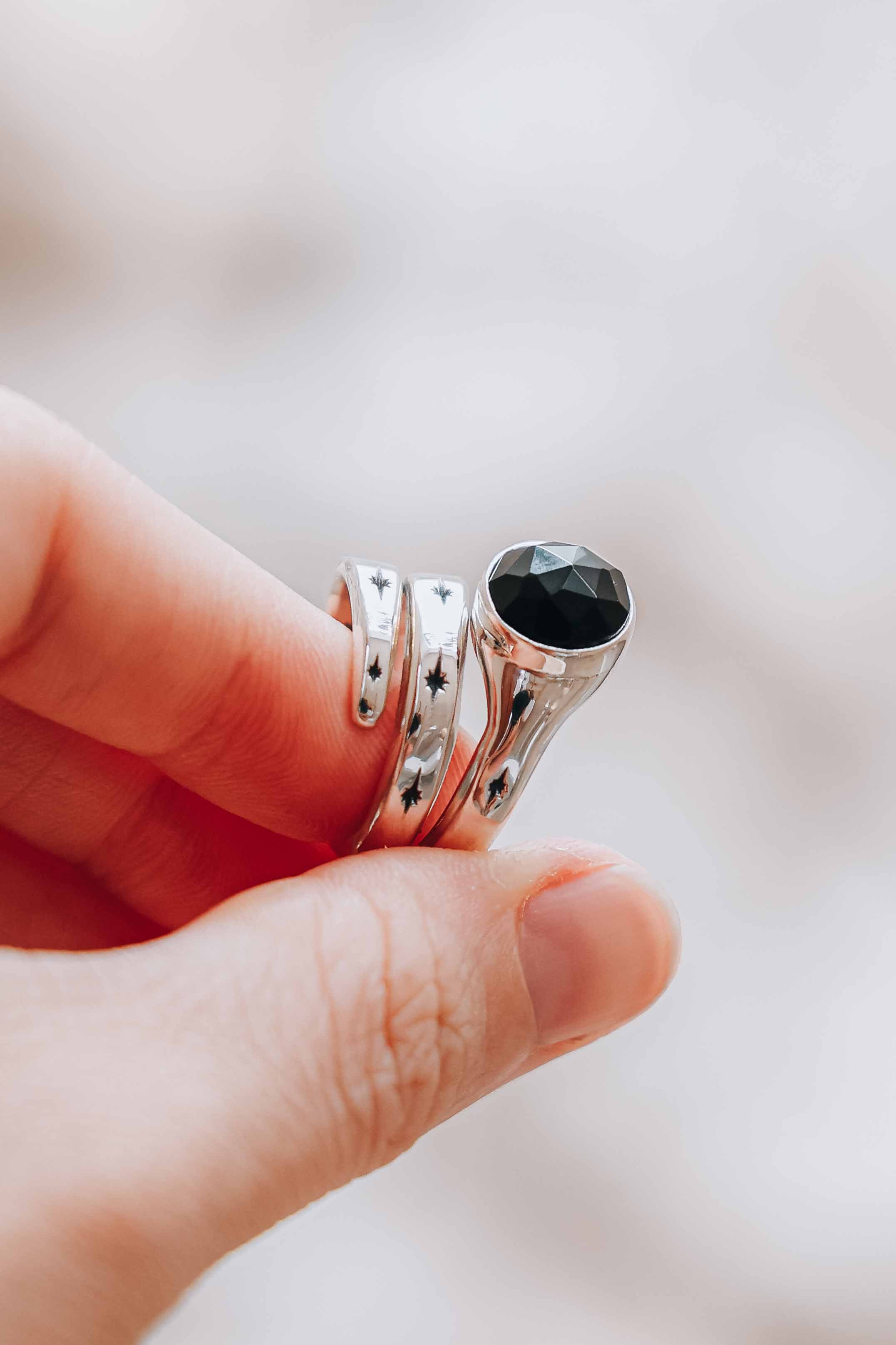 ANILLO SNAKE ONIX