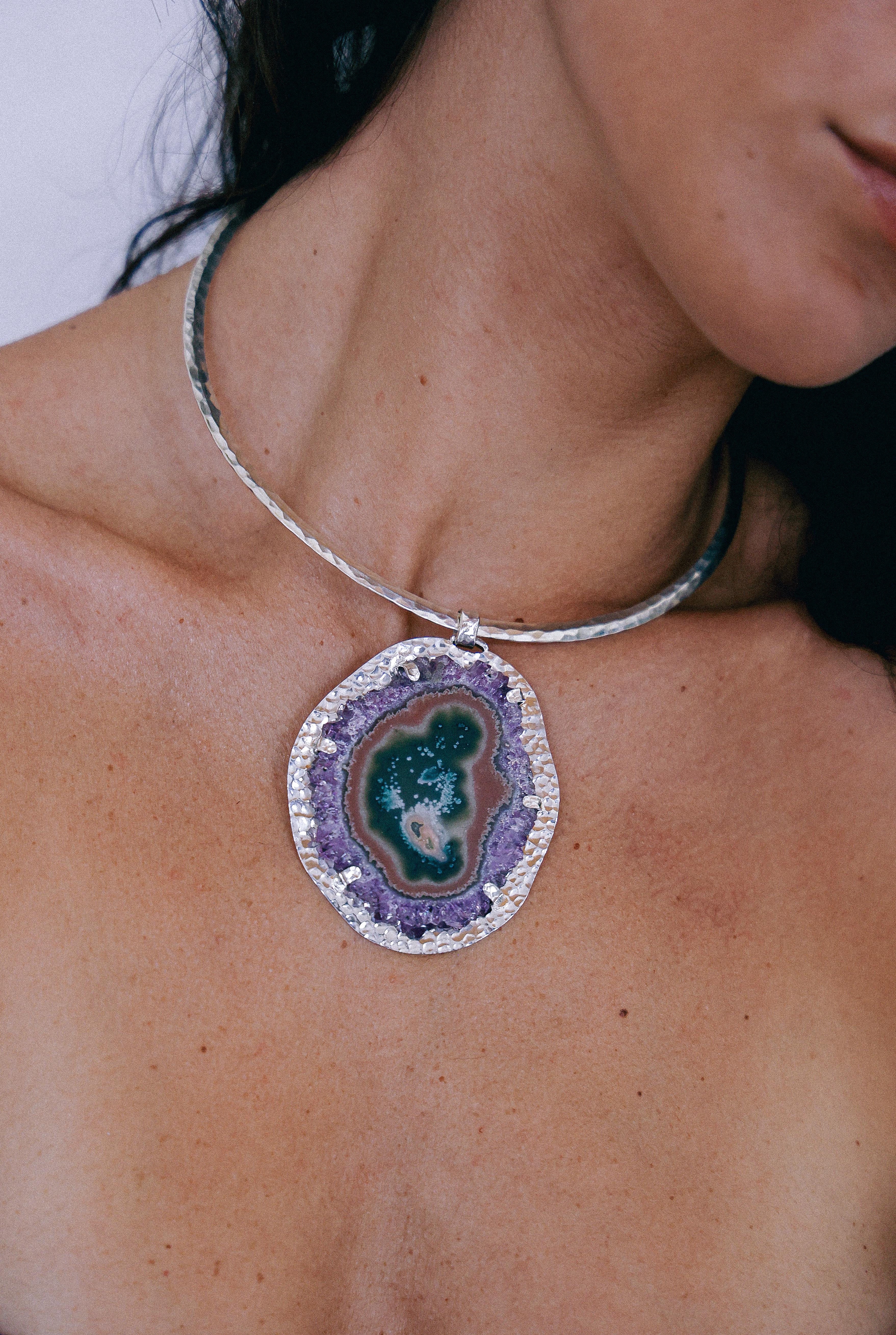 COLLAR DRUSA 10 DE PLATA