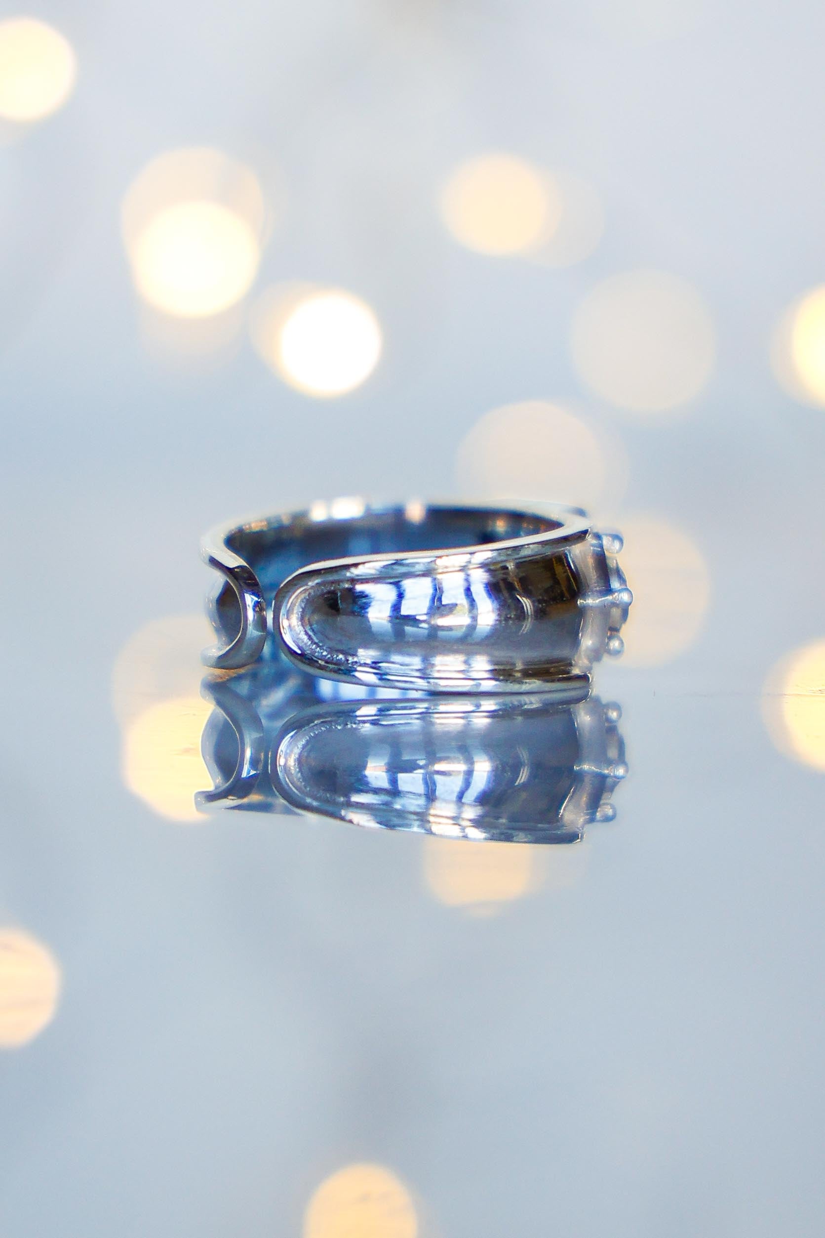 ANILLO AURORA DE PLATA Y TOPACIO CELESTE