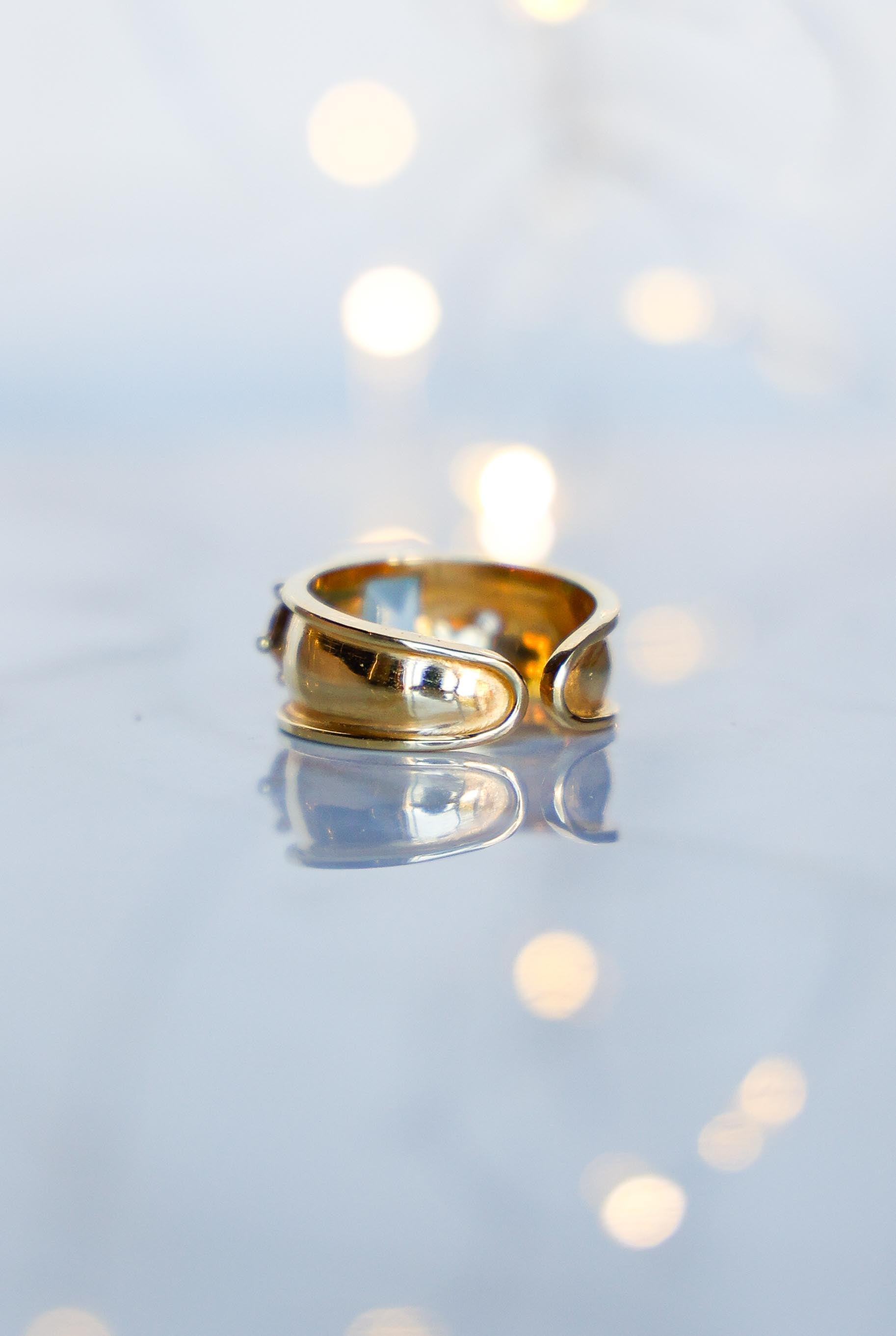 ANILLO AURORA GOLD TOPACIO SWISS CELESTE
