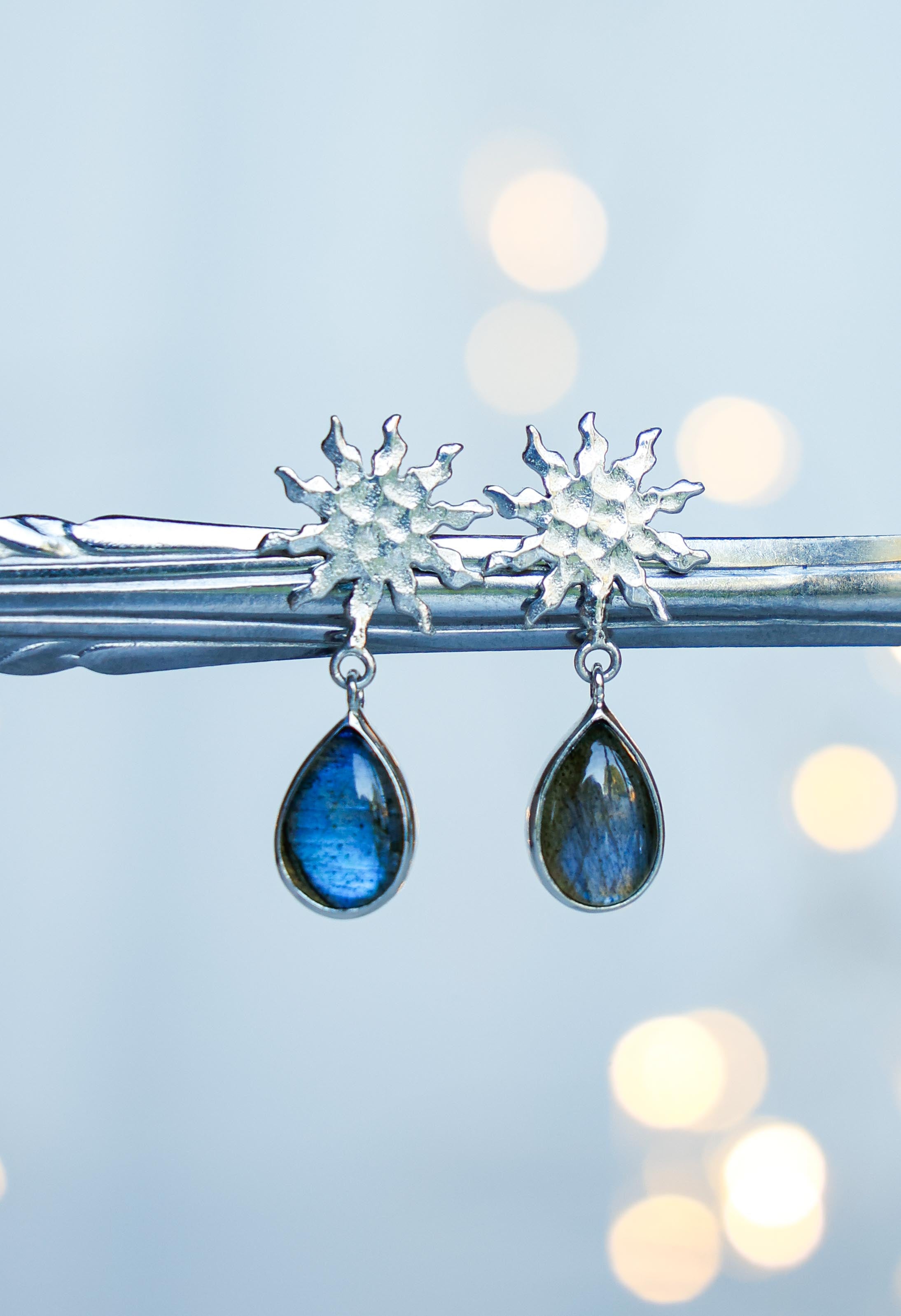 AROS SOLEA DE PLATA Y LABRADORITA