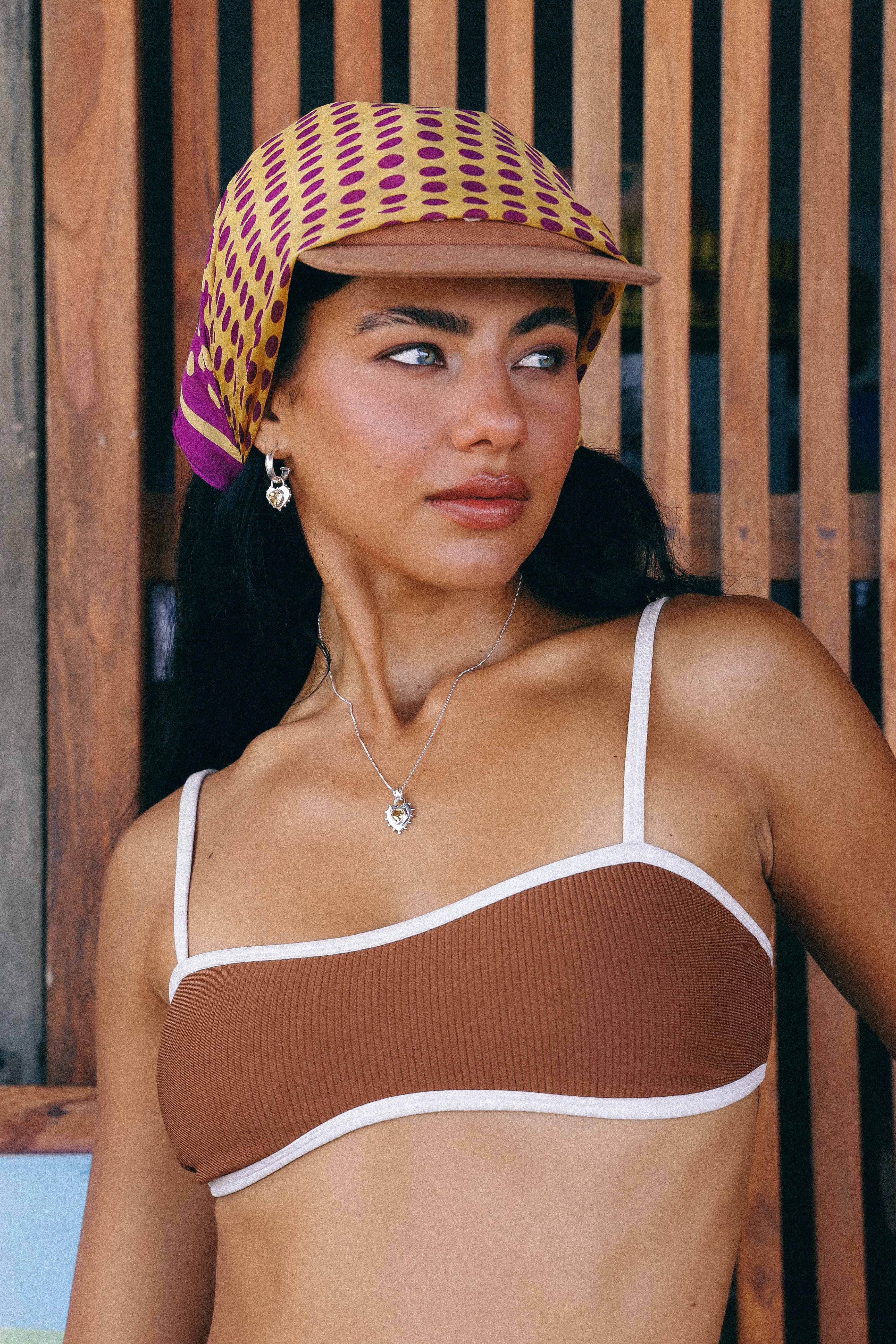 COLLAR CORAZON PLATA Y CITRINO