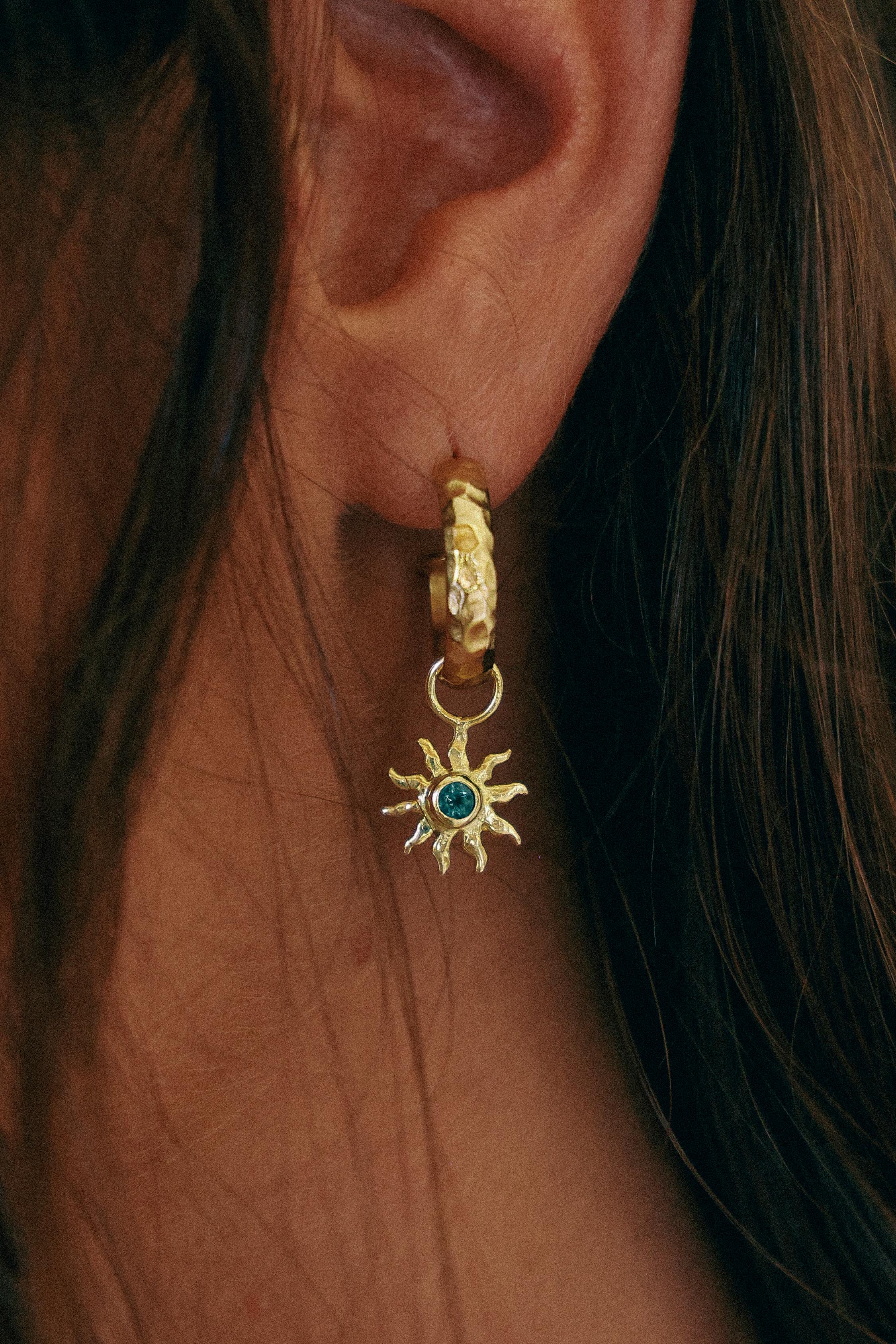 AROS AUREA GOLD Y CUARZO VERDE