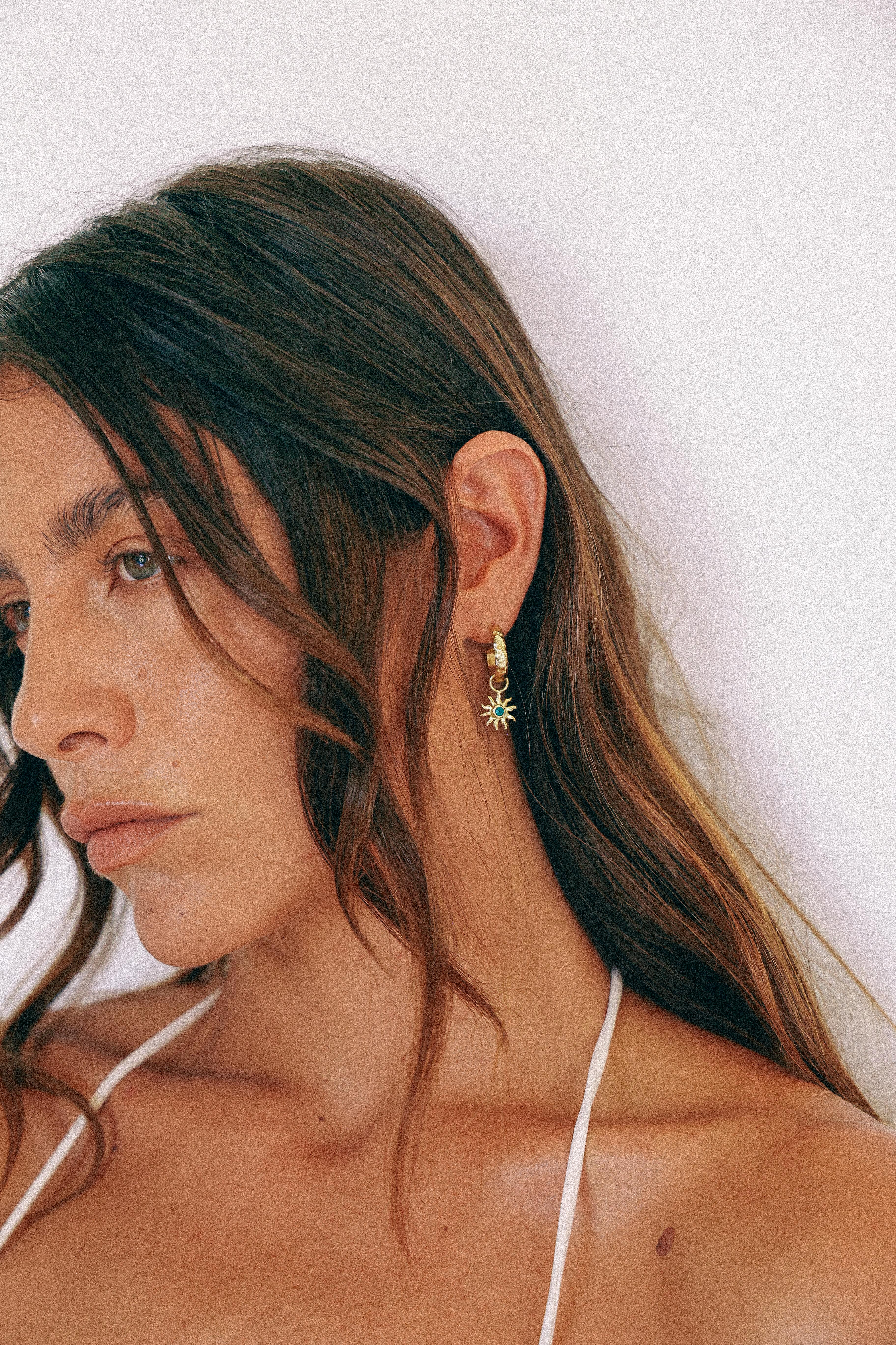 AROS AUREA GOLD Y CUARZO VERDE