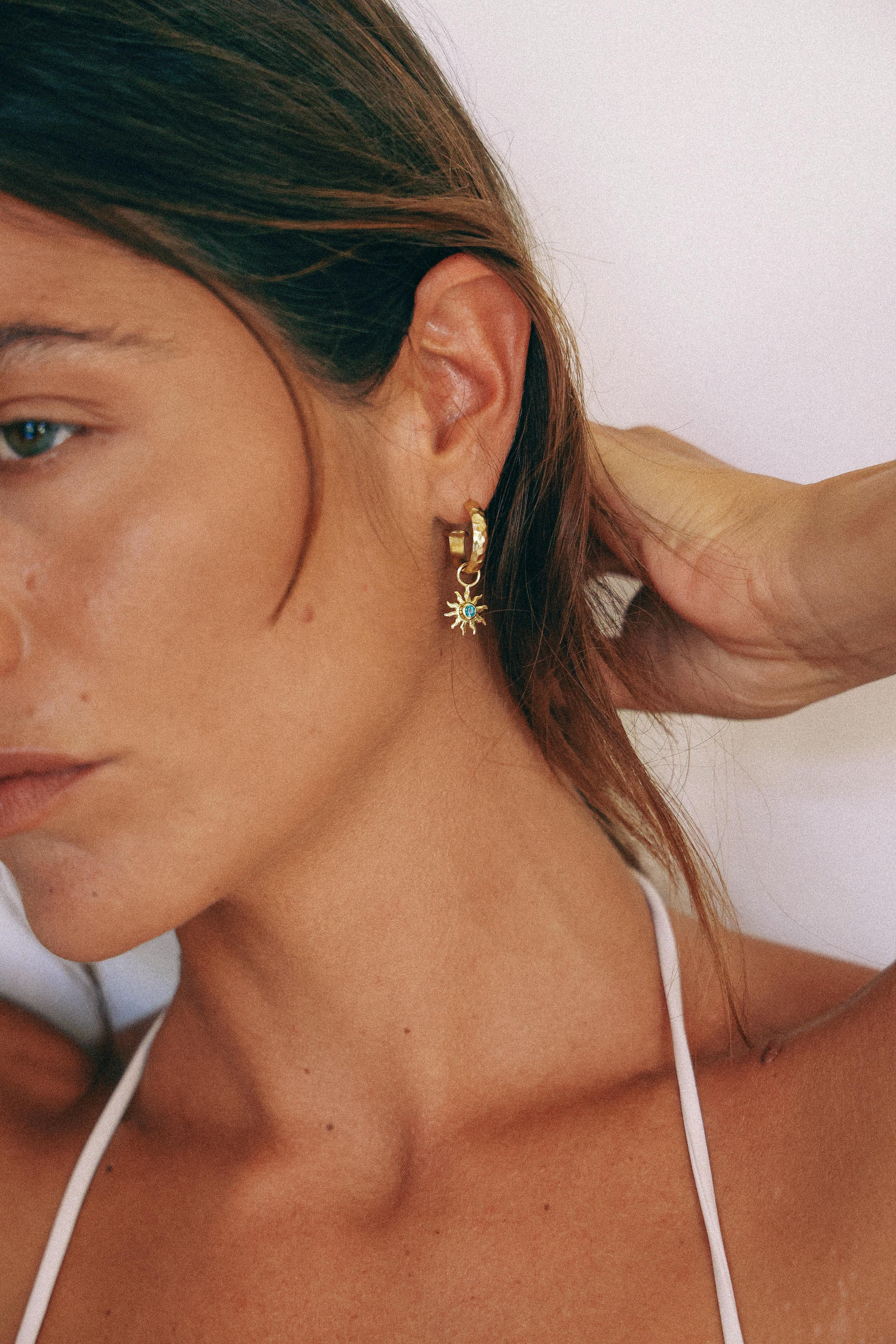 AROS AUREA GOLD Y CUARZO VERDE