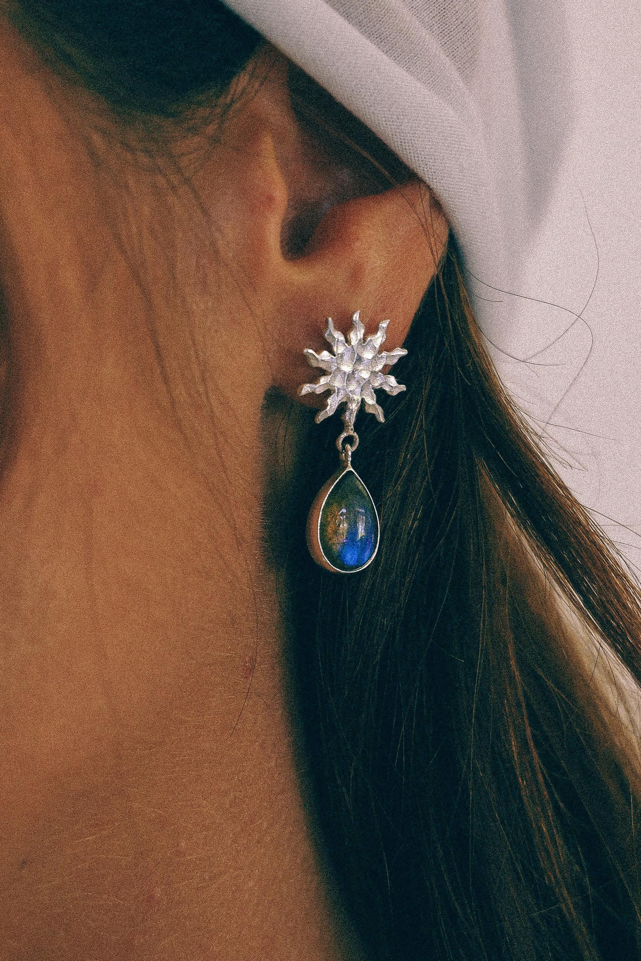 AROS SOLEA DE PLATA Y LABRADORITA