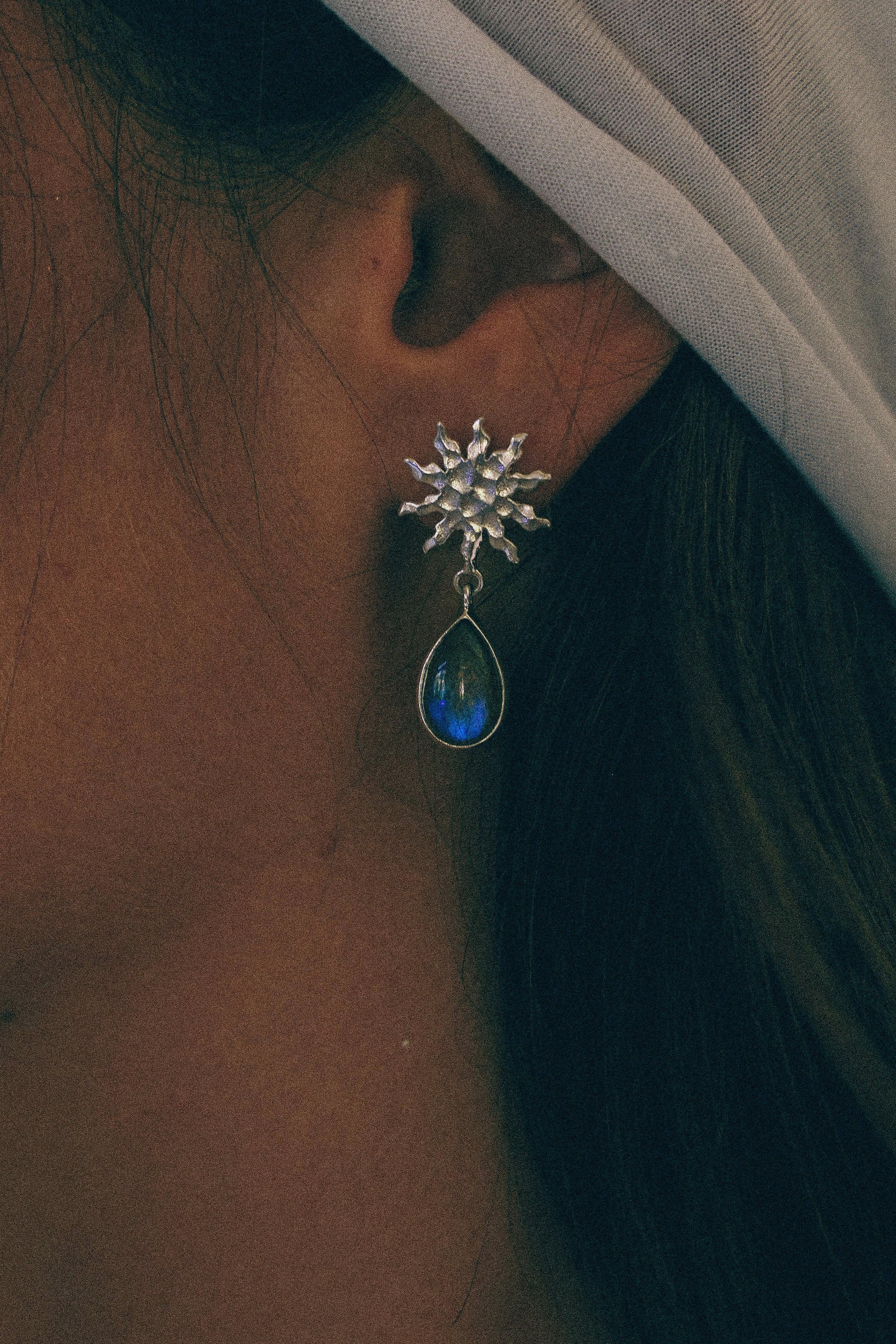 AROS SOLEA DE PLATA Y LABRADORITA
