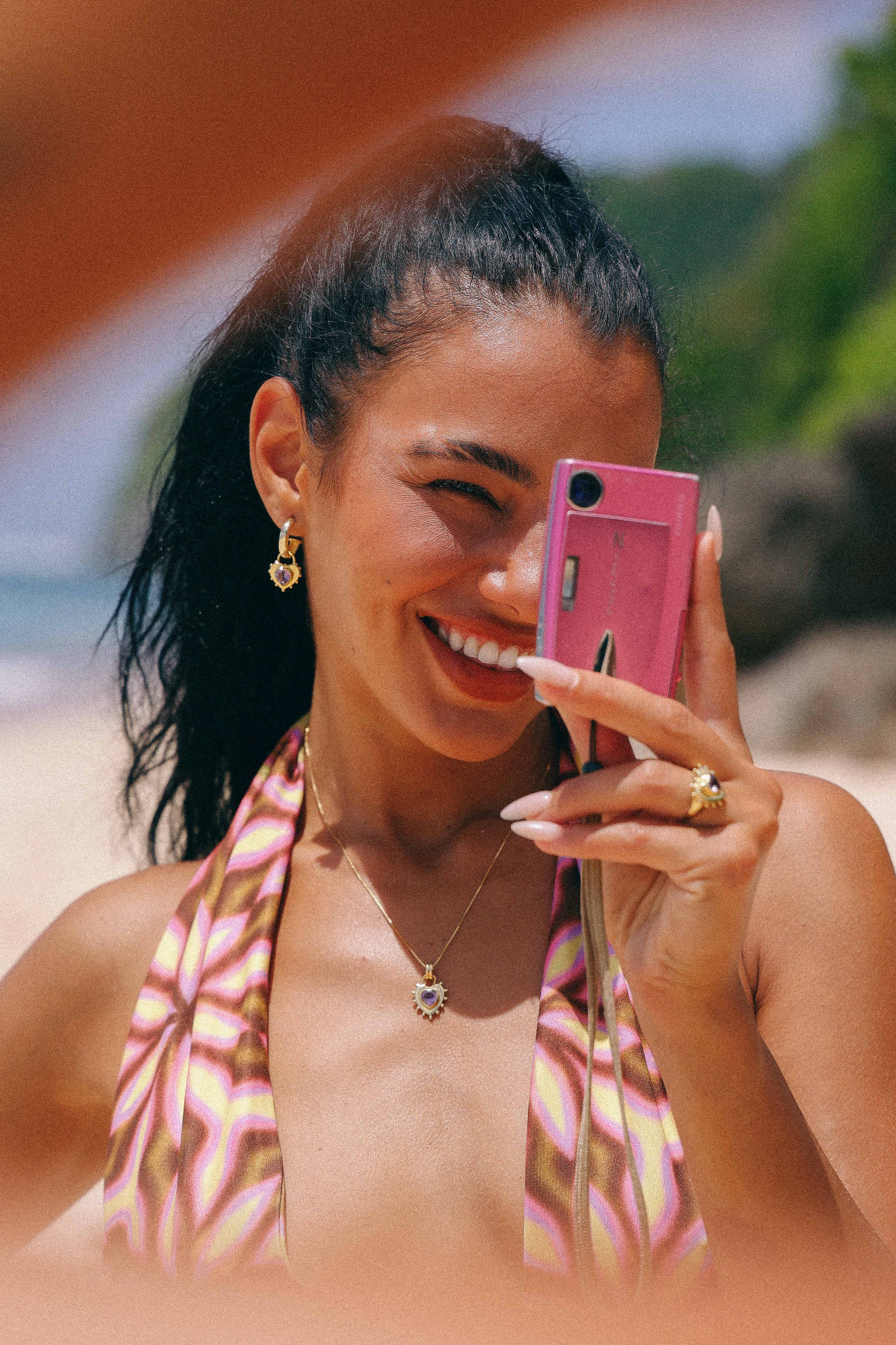 ANILLO CORAZON AMATISTA GOLD