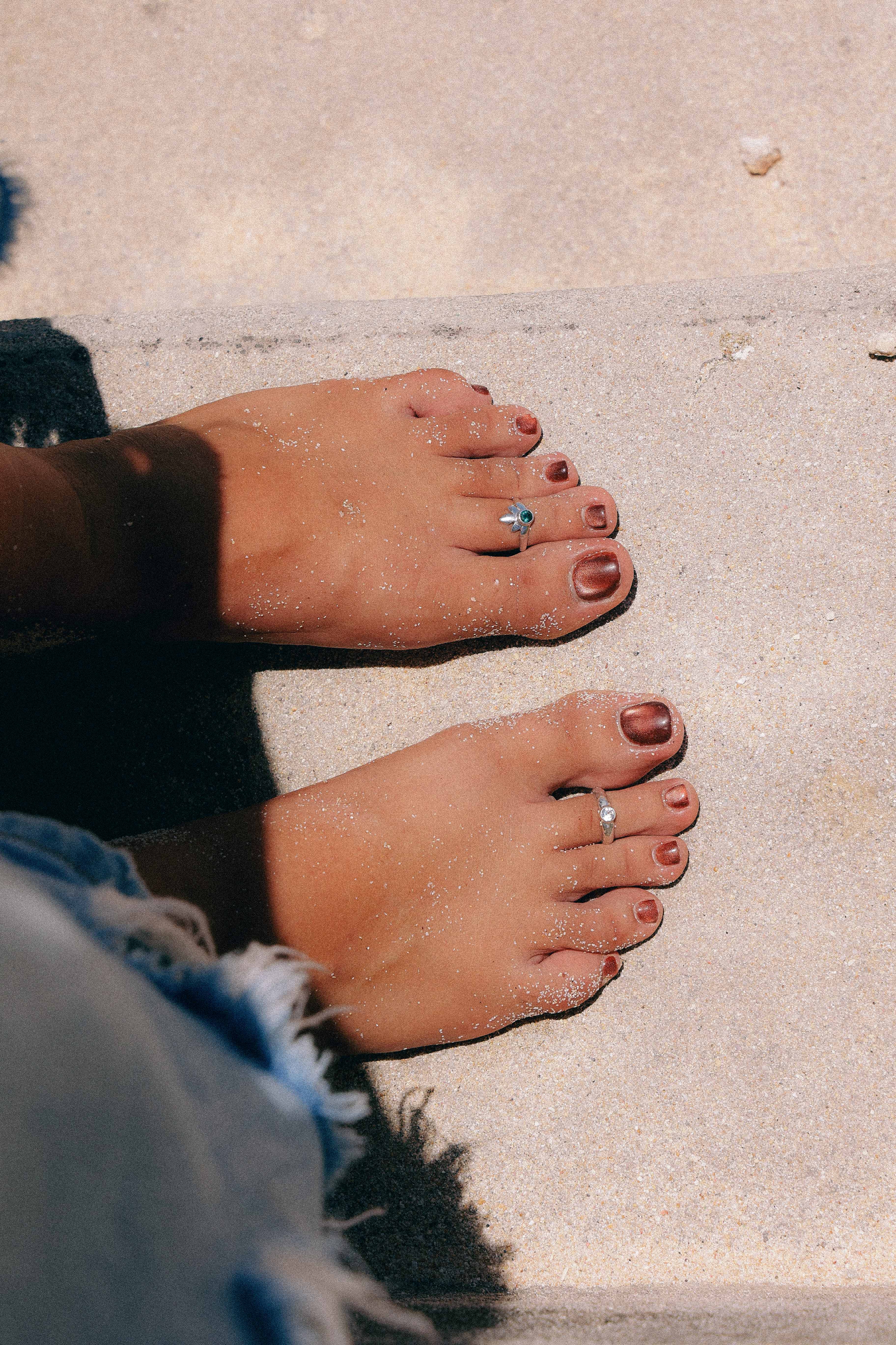 ANILLO DE PIE HAMMER DE PLATA Y TOPACIO