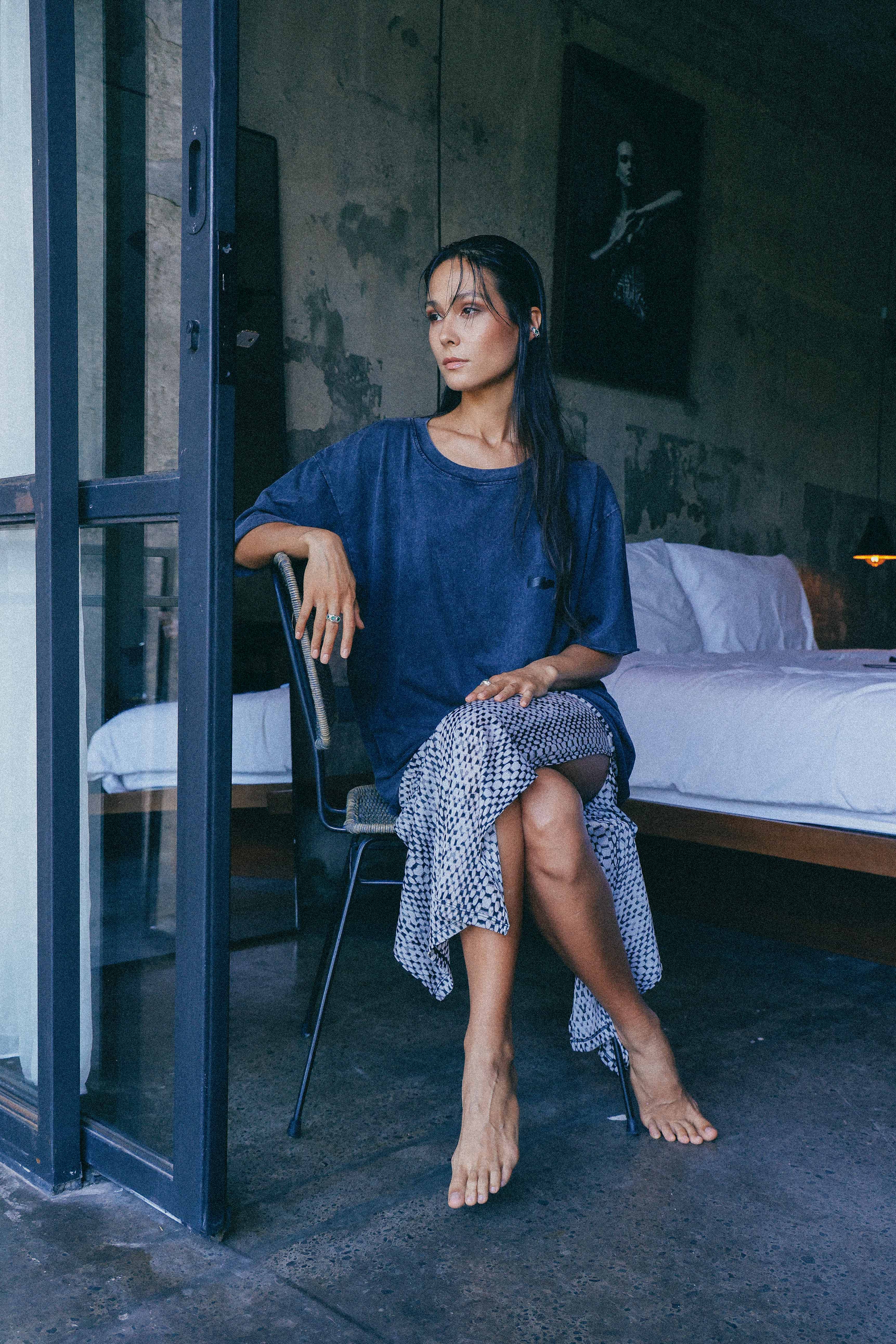 ARO EARCUFF SOLENE DE PLATA Y CUARZO VERDE