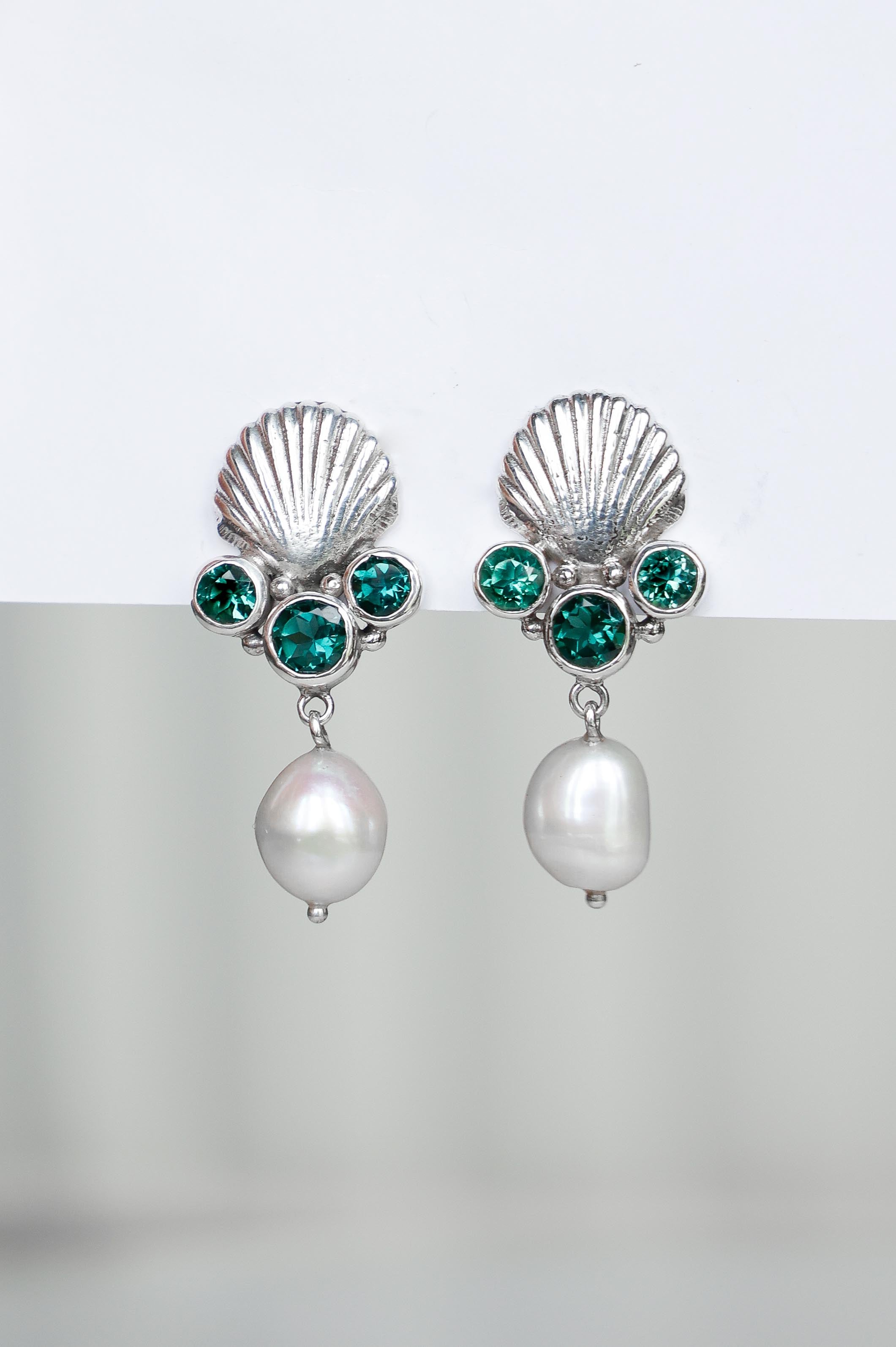 AROS CONMIISANKA DE PLATA DE CUARZO VERDE