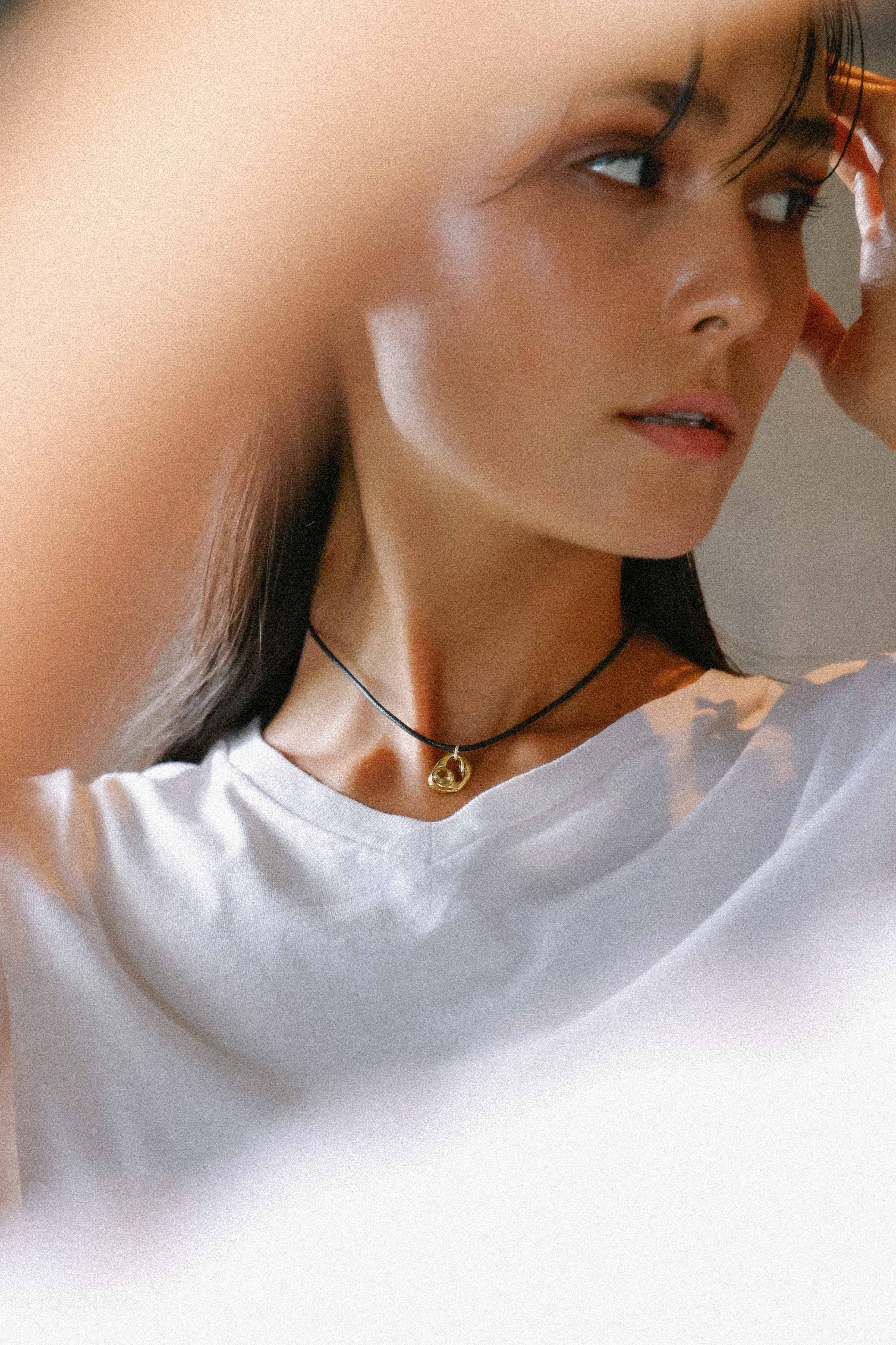 COLLAR SELES ORO Y CITRINO