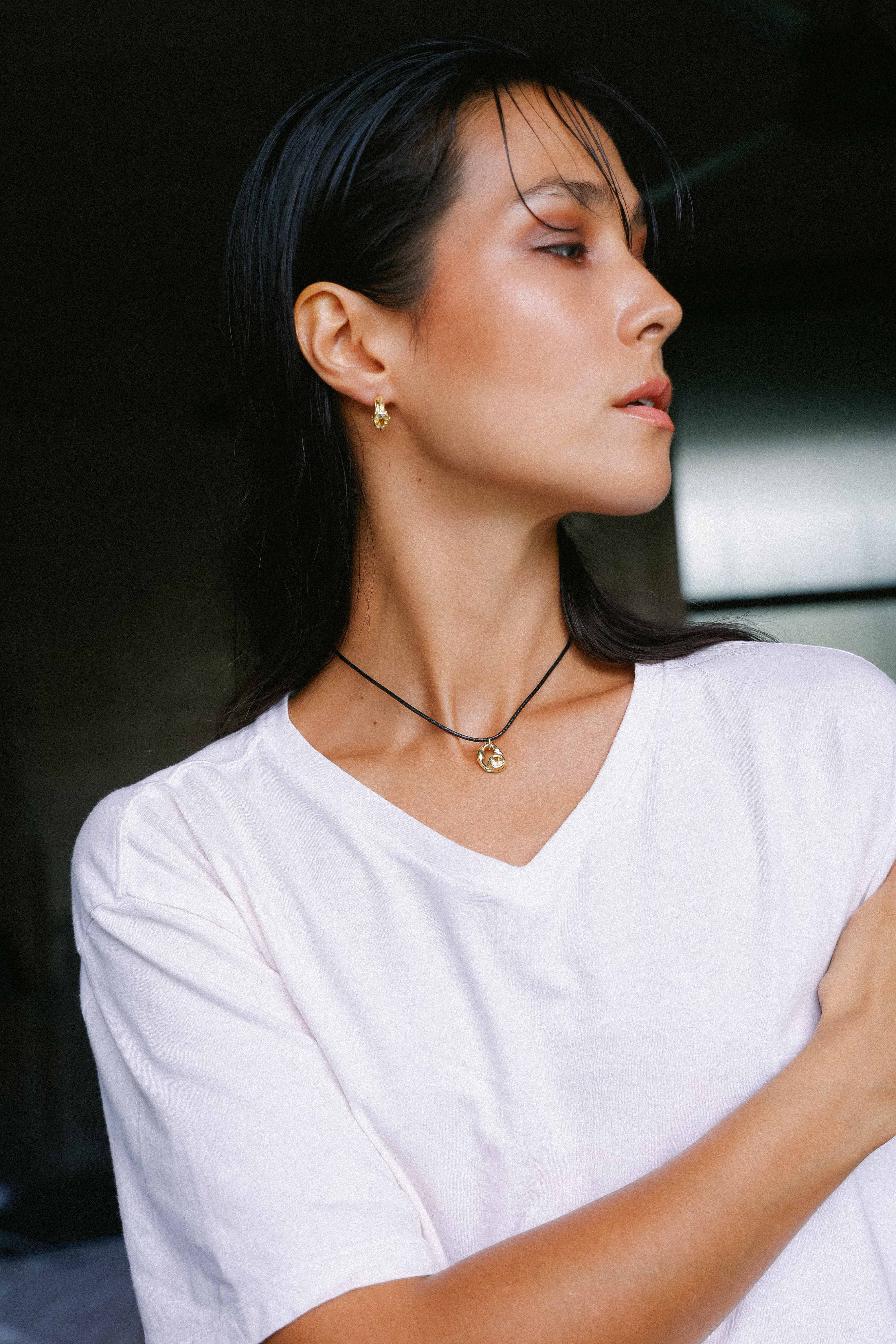 COLLAR SELES ORO Y CITRINO