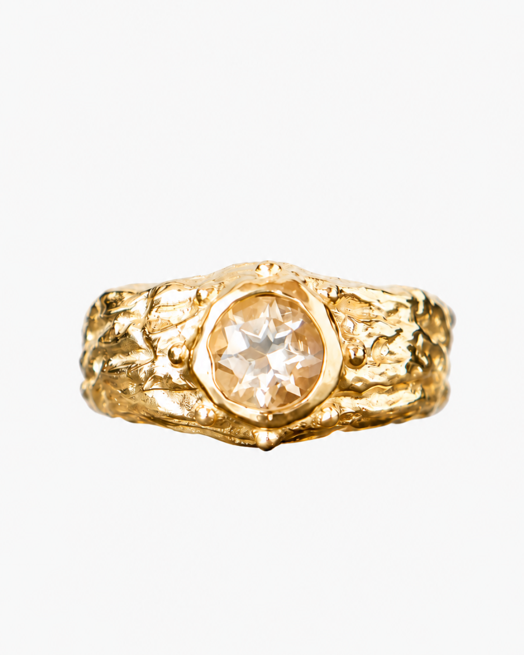 ANILLO SELES ORO Y CITRINO