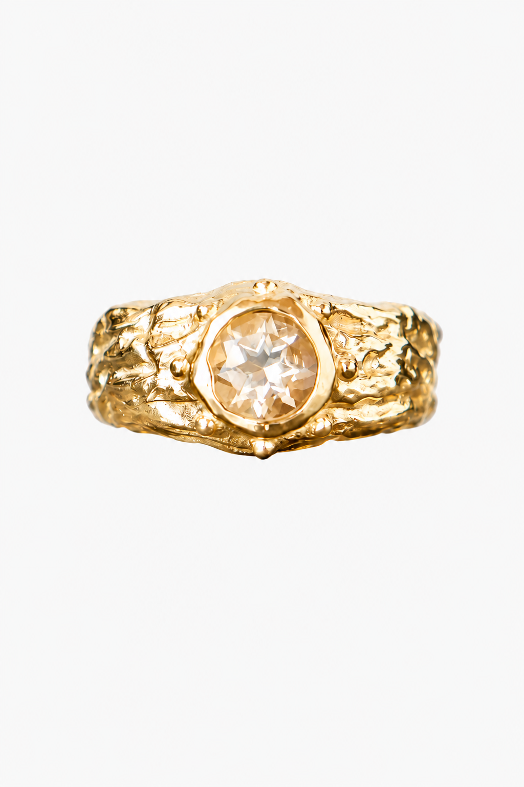 ANILLO SELES ORO Y CITRINO