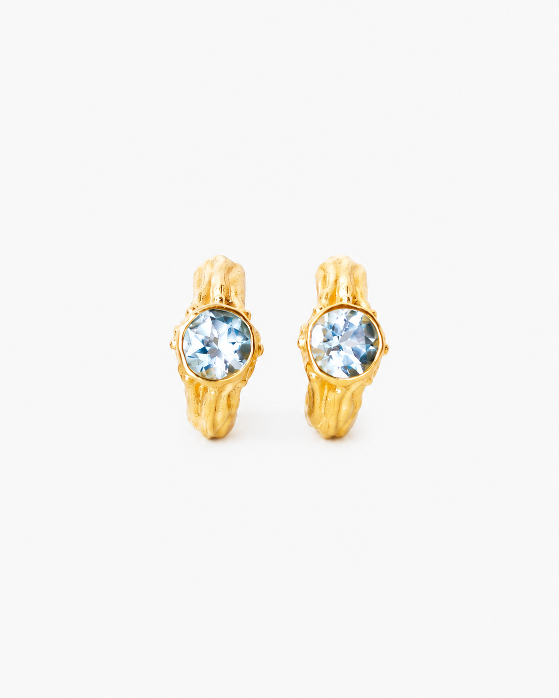 AROS SELES ORO Y TOPACIO CELESTE