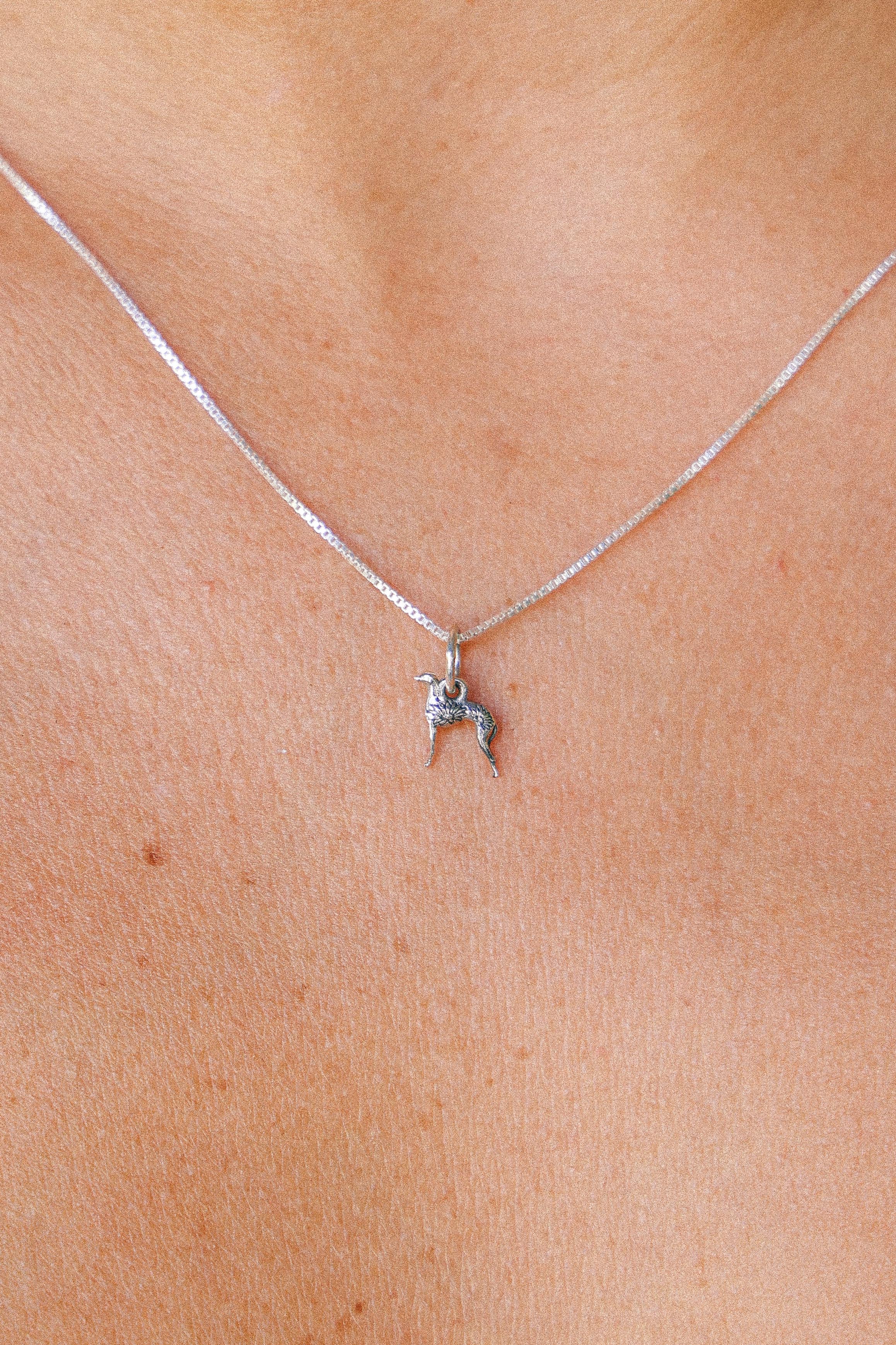 COLLAR GALGO DE PLATA