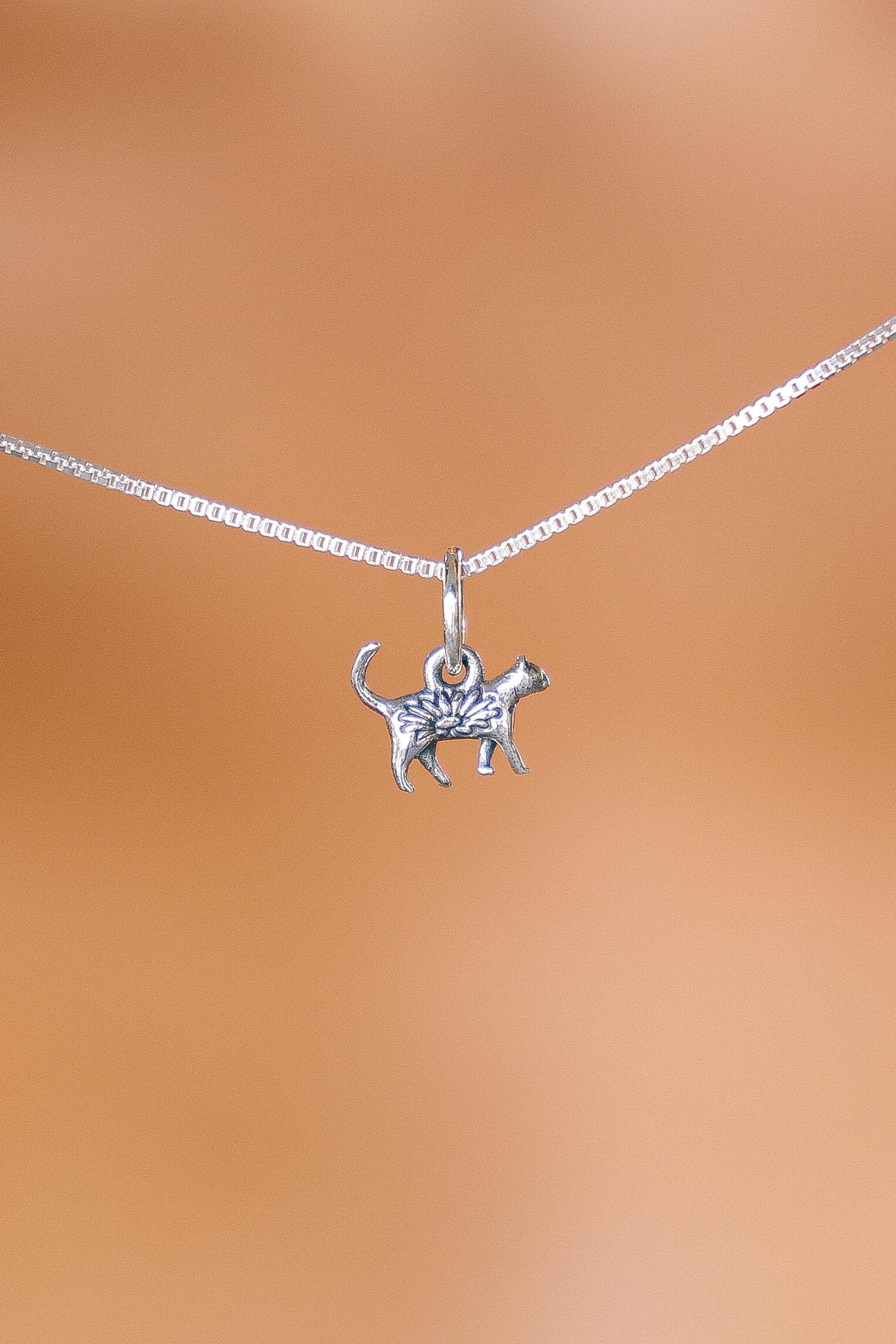 COLLAR GATO DE PLATA
