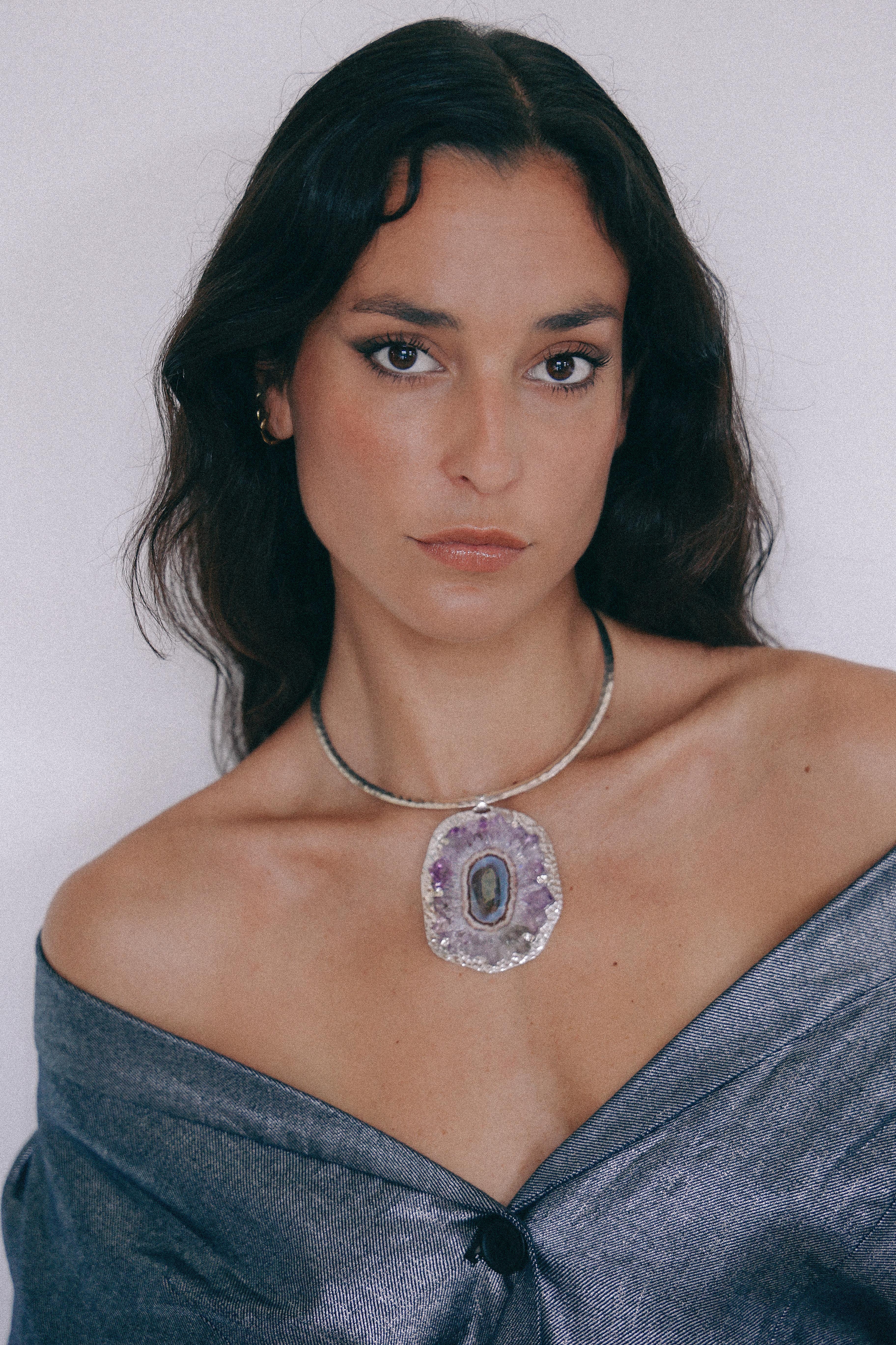 COLLAR DRUSA 01 DE PLATA