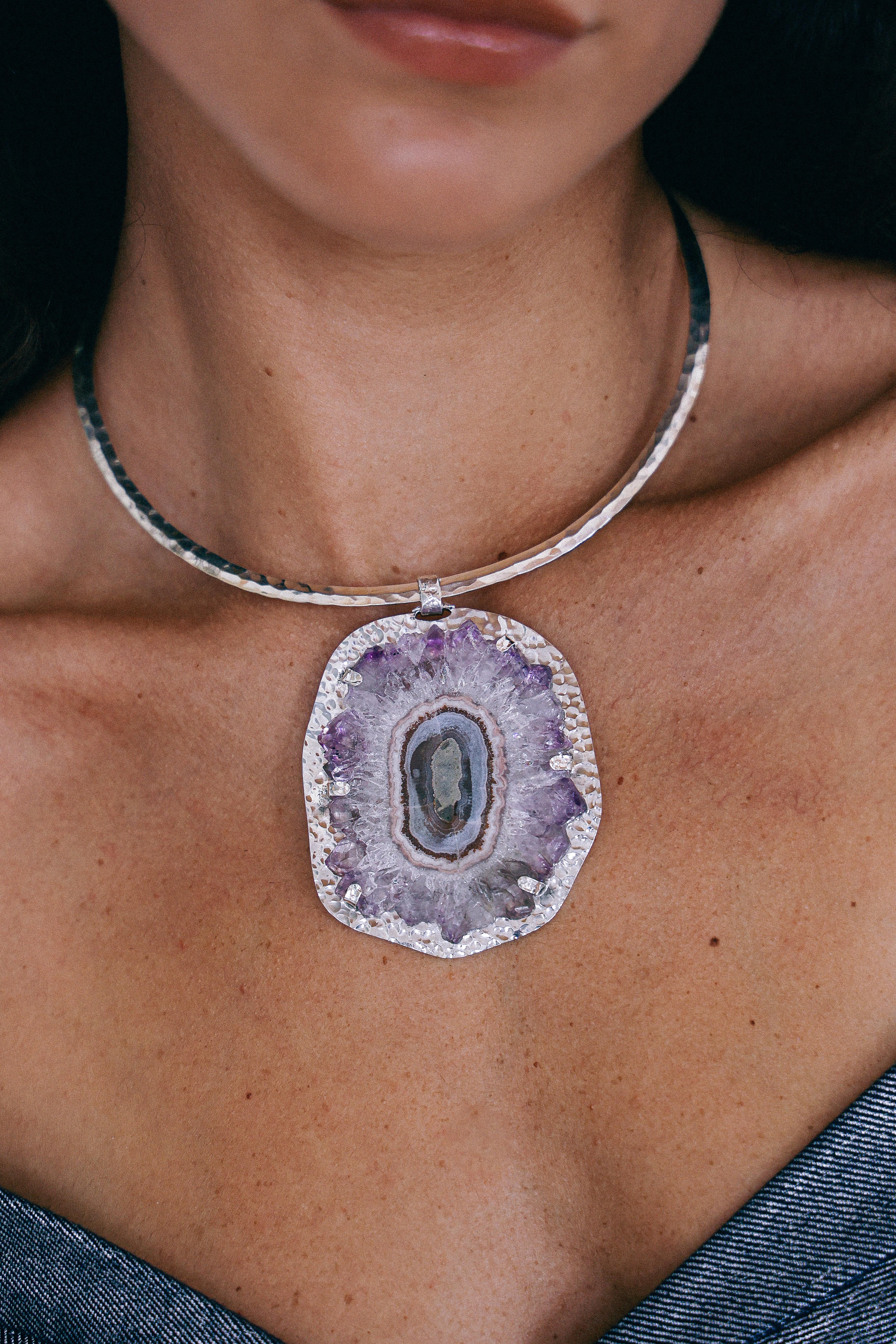 COLLAR DRUSA 01 DE PLATA