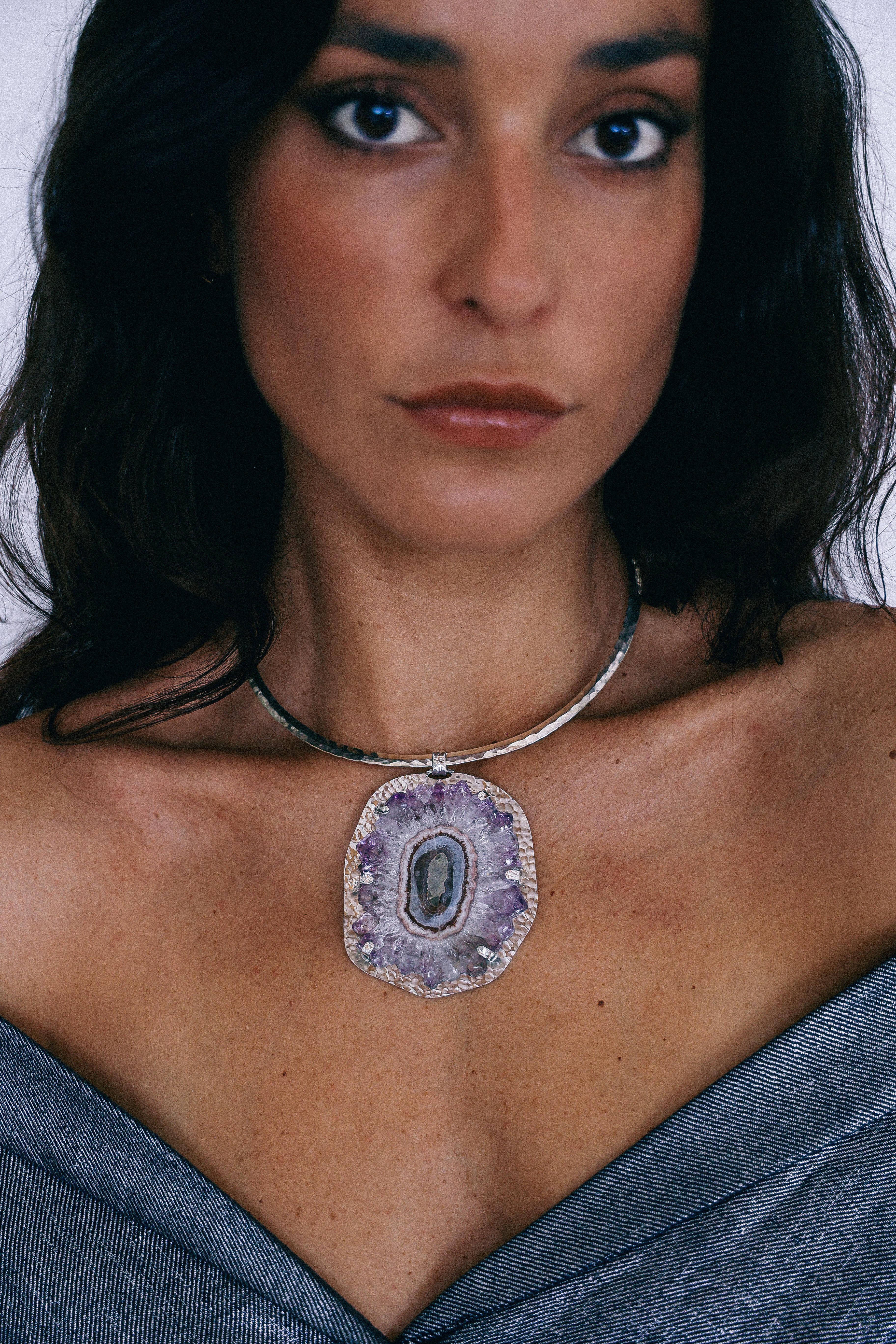 COLLAR DRUSA 01 DE PLATA