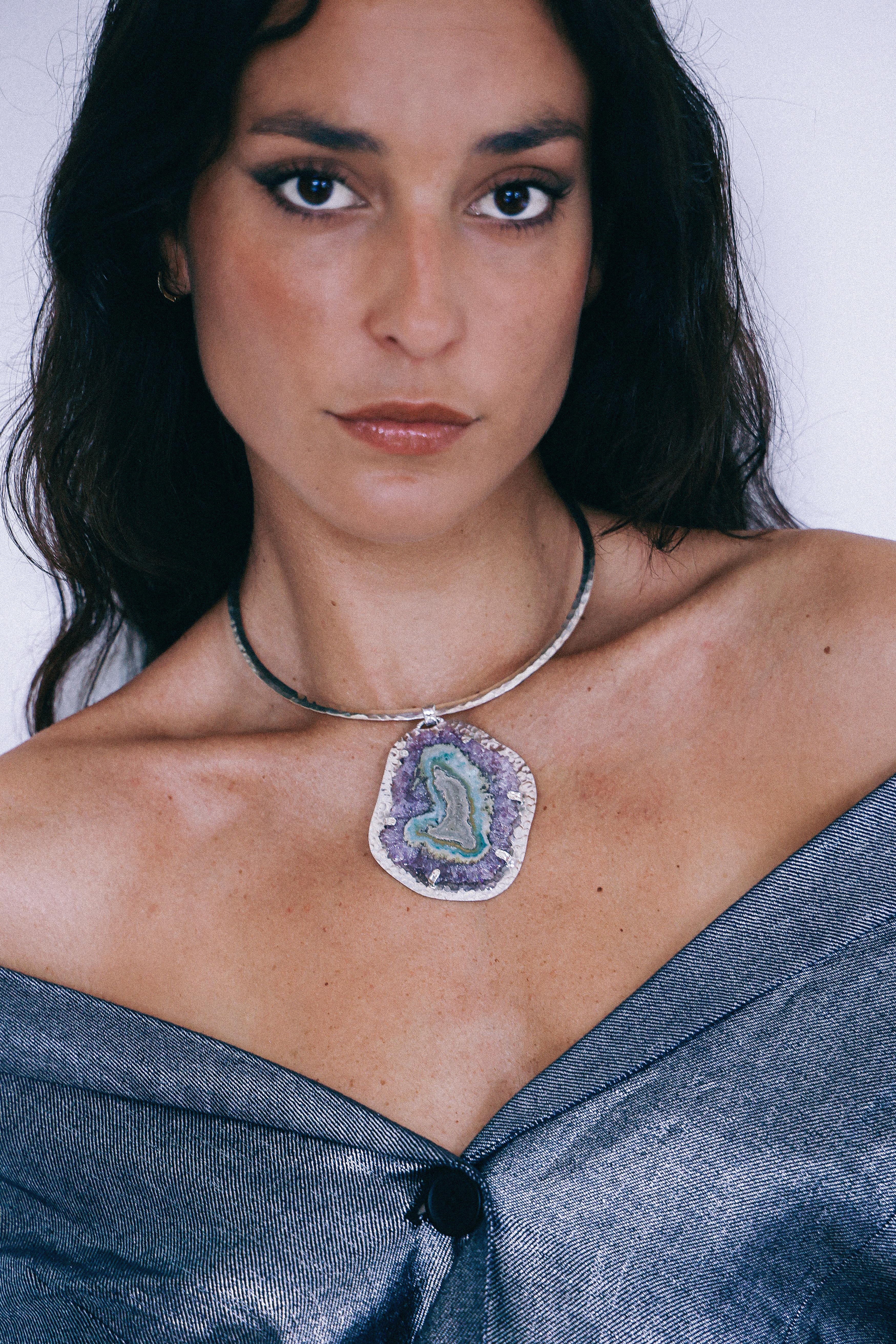 COLLAR DRUSA 02 DE PLATA