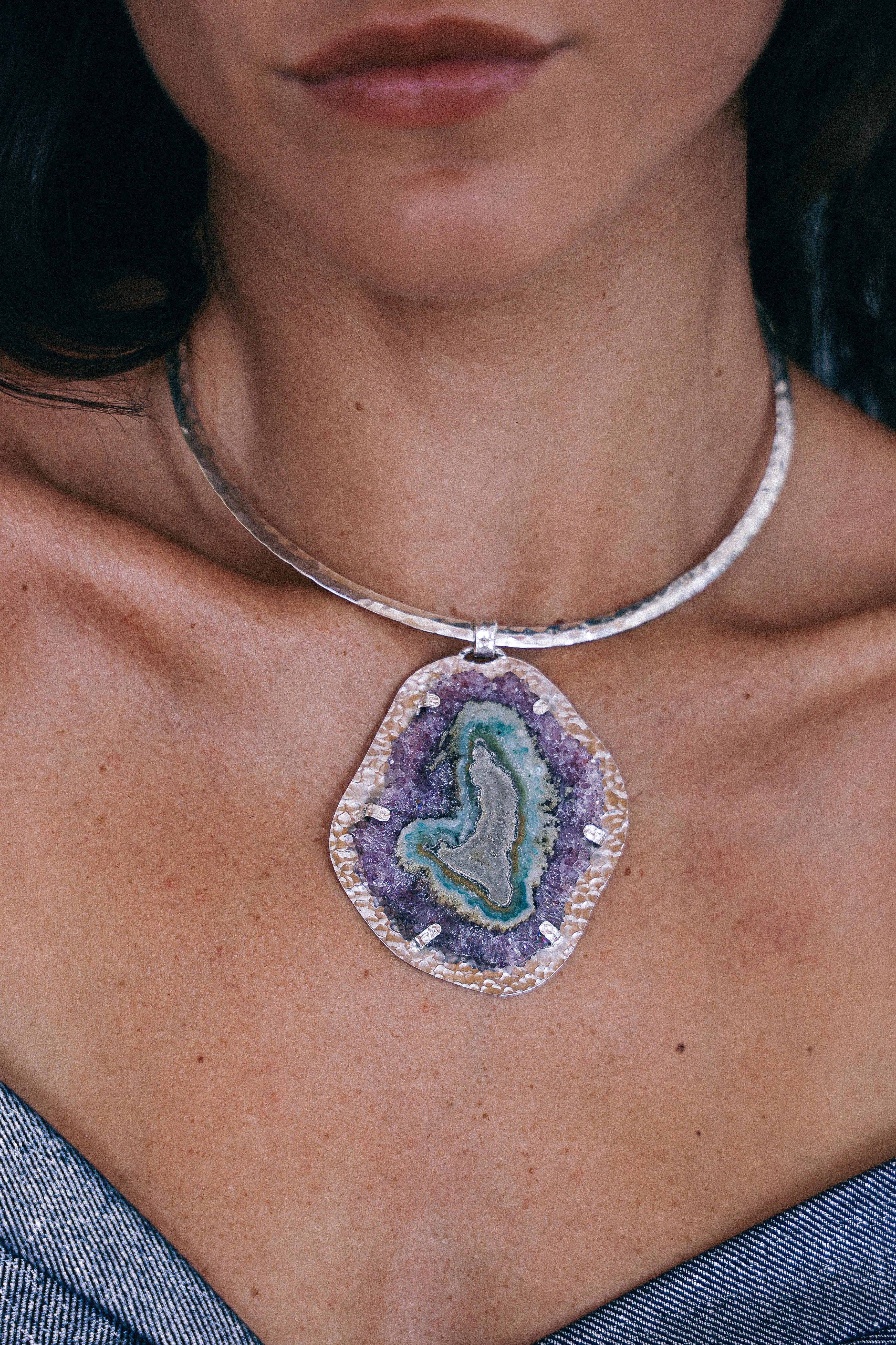 COLLAR DRUSA 02 DE PLATA